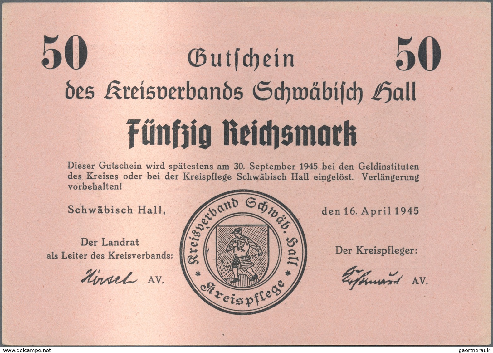 Deutschland - Alliierte Miltärbehörde + Ausgaben 1945-1948: Schwäbisch Hall, Kreisverband, 1, 2, 5, - Autres & Non Classés