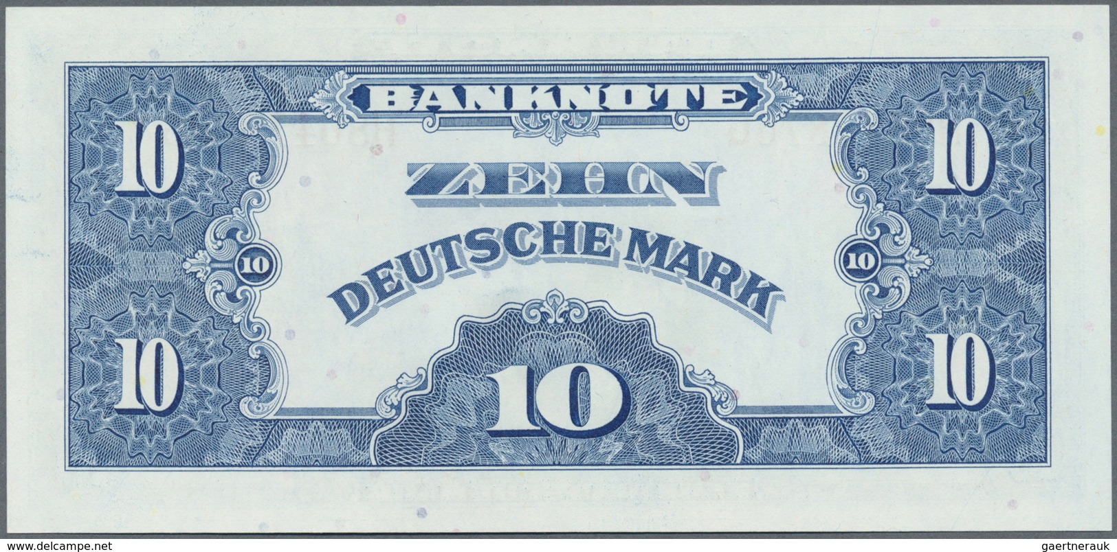 Deutschland - Bank Deutscher Länder + Bundesrepublik Deutschland: 10 DM 1948, Ro.238a In Kassenfrisc - Altri & Non Classificati