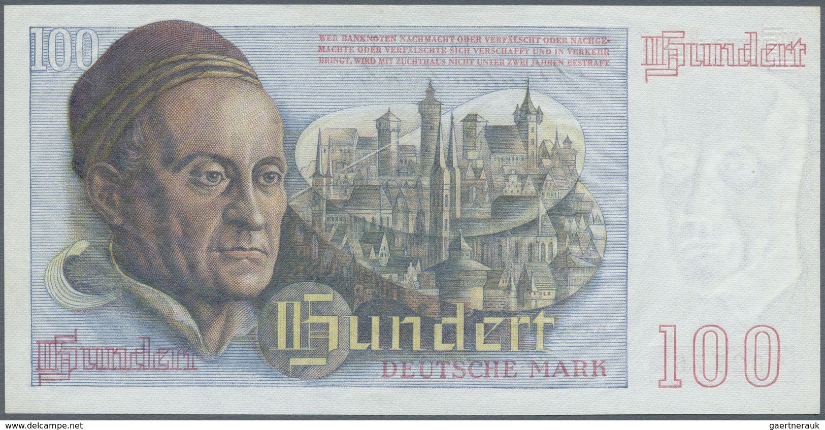 Deutschland - Bank Deutscher Länder + Bundesrepublik Deutschland: 100 DM 1948 Franzosenschein, Ro.25 - Autres & Non Classés