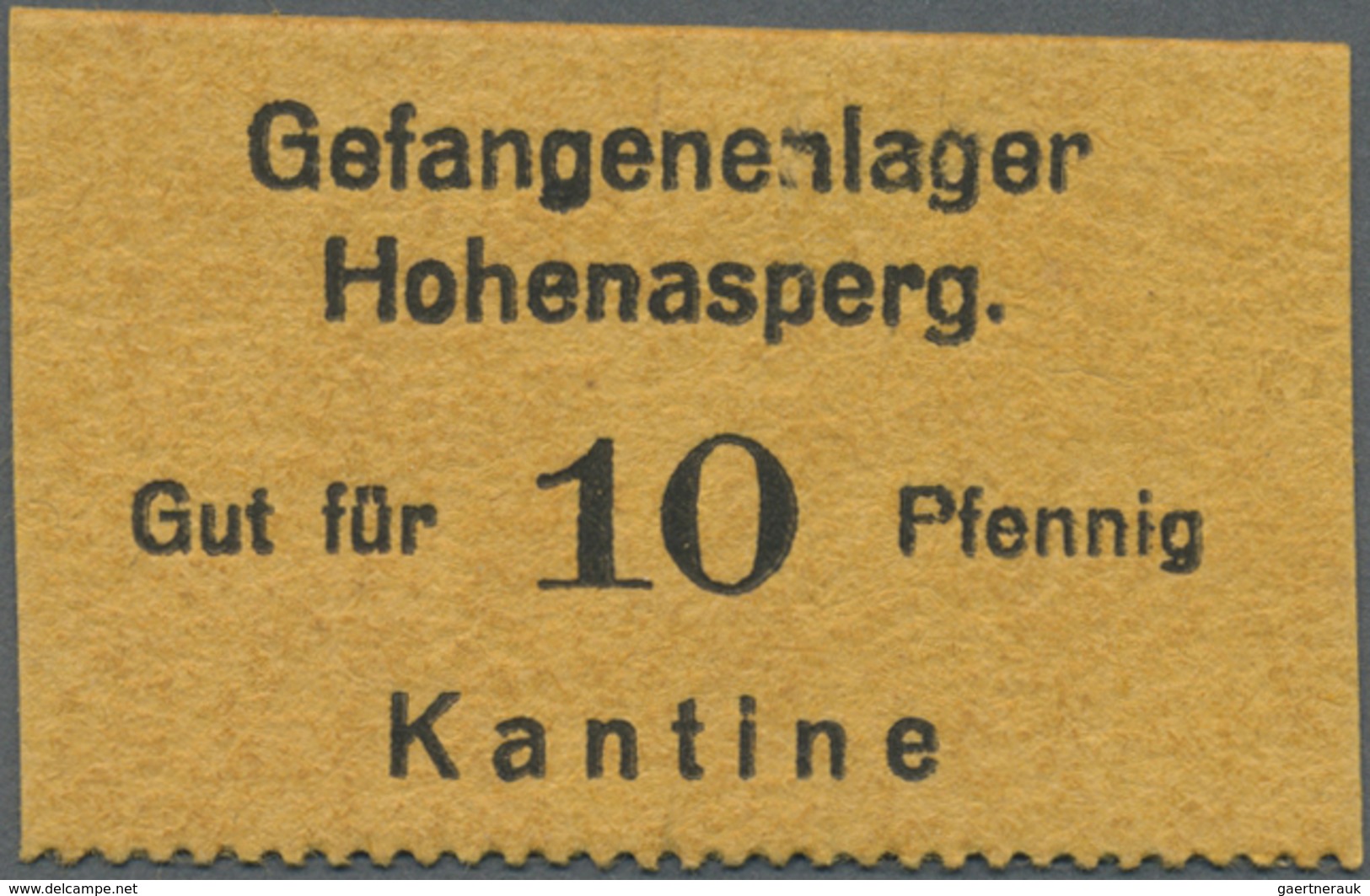 Deutschland - Konzentrations- Und Kriegsgefangenenlager: Hohenasperg, Gefangenenlager, Kantine, 1, 2 - Autres & Non Classés