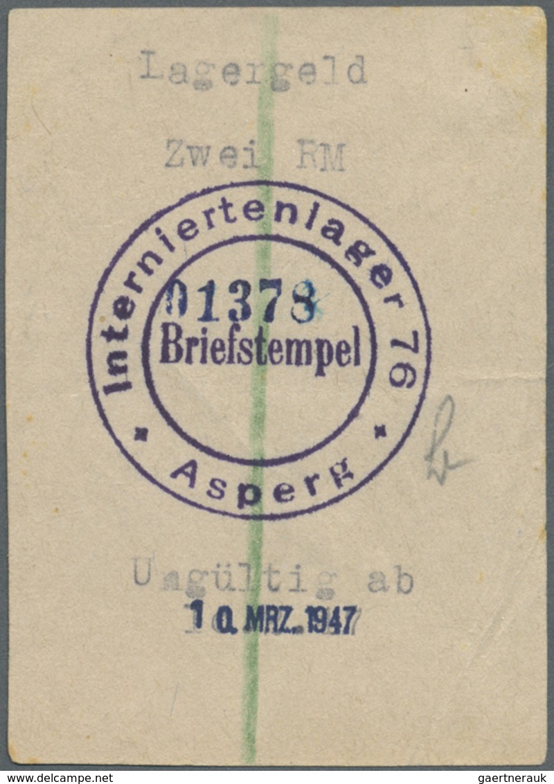 Deutschland - Konzentrations- Und Kriegsgefangenenlager: Asperg, Interniertenlager 76, 0,50, 1, 2 RM - Autres & Non Classés