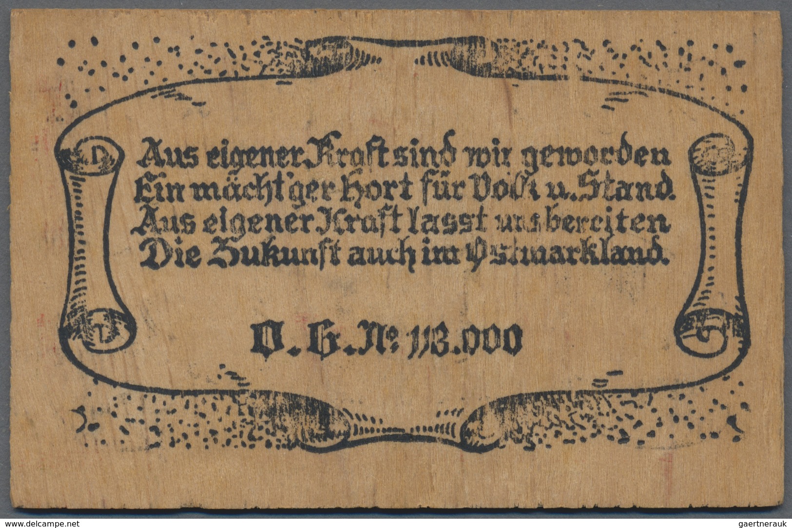 Deutschland - Notgeld Besonderer Art: D.H.V. (Deutschnationaler Handlungsgehilfen Verband), 5 Mark, - Autres & Non Classés