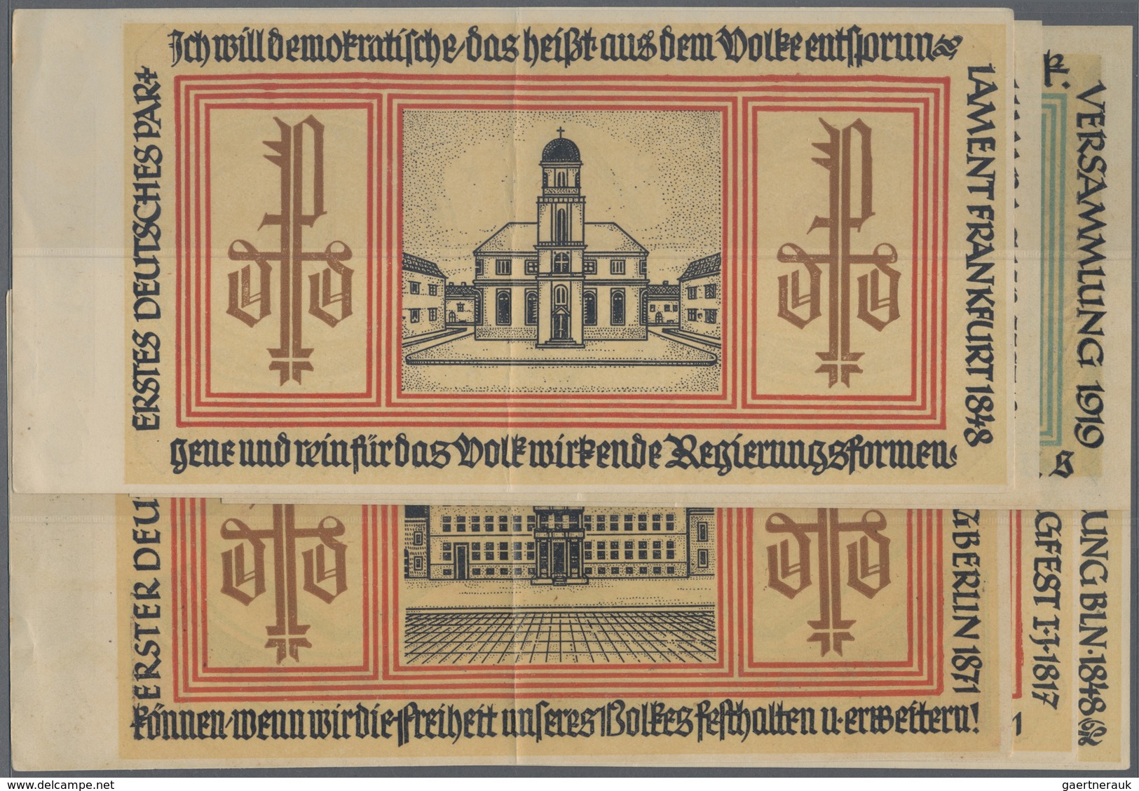 Deutschland - Notgeld - Berlin Und Brandenburg: Berlin, Deutsche Demokratische Partei, 20, 2 X 50, 2 - [11] Local Banknote Issues