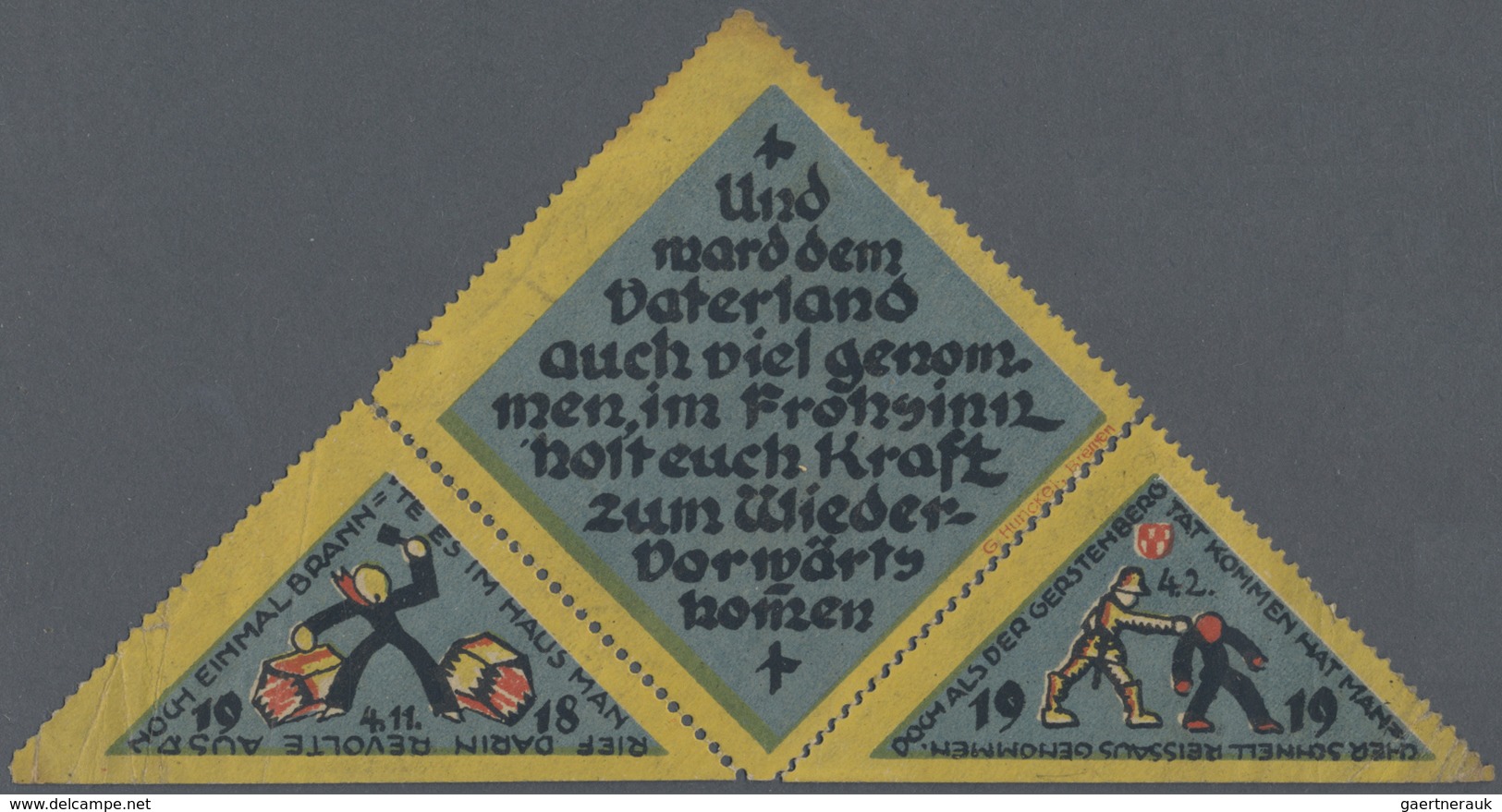 Deutschland - Notgeld - Bremen: Bremen, Casino, 4 X 25 Pf., 2 X 50 Pf., O. D. - 31.12.1922, Ein Voll - [11] Emissioni Locali