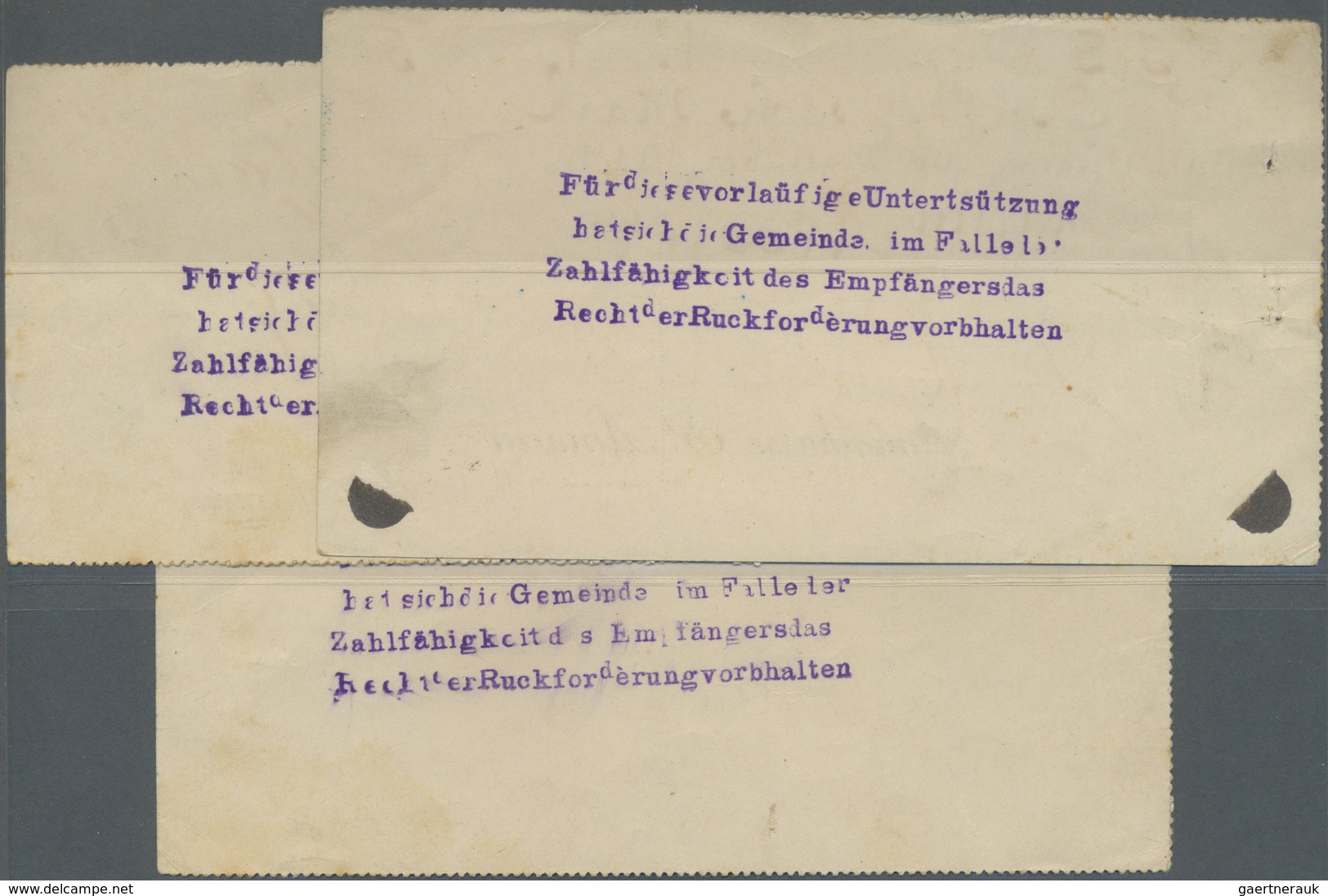 Deutschland - Notgeld - Elsass-Lothringen: St. Amarin, Oberelsass, Armenkasse, 4 Mark, 17.11.1914 (2 - Other & Unclassified