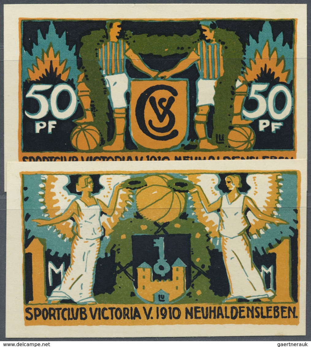 Deutschland - Notgeld - Sachsen-Anhalt: Neuhaldensleben, Sport-Club Victoria Von 1910, 50 Pf., 1 Mar - [11] Emissioni Locali