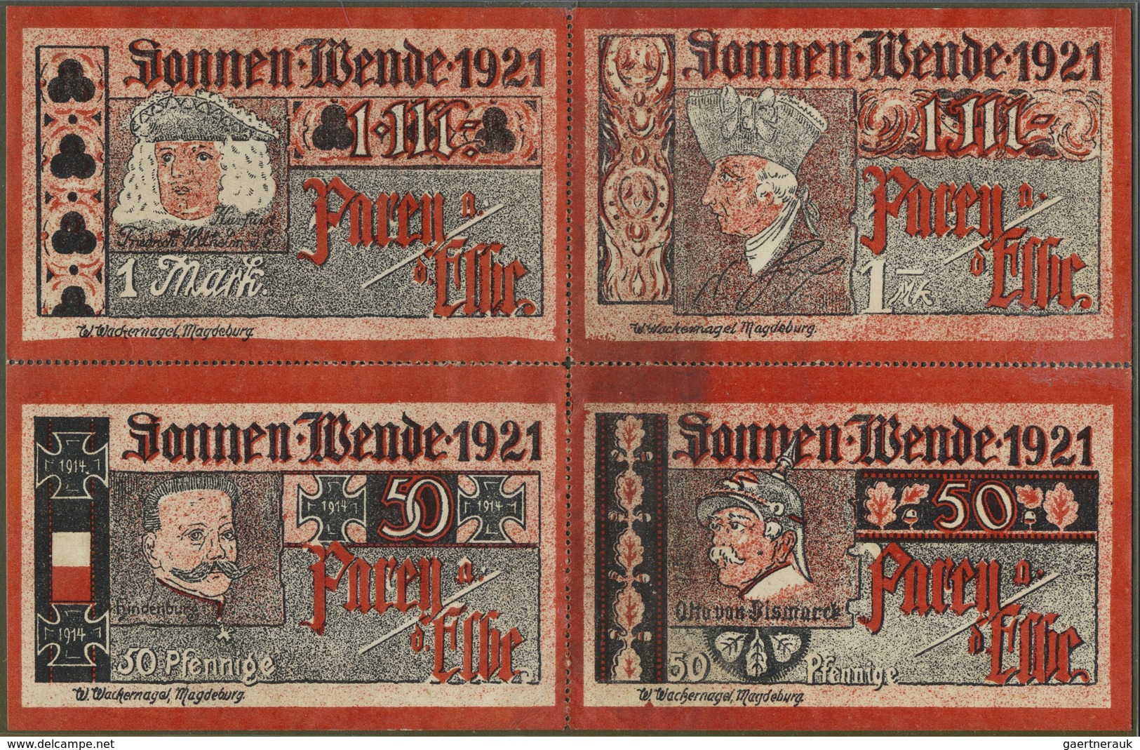 Deutschland - Notgeld - Sachsen-Anhalt: Parey, Spar- Und Creditbank, Sonnenwende 1921 - 1.4.1922, Vi - [11] Emissions Locales