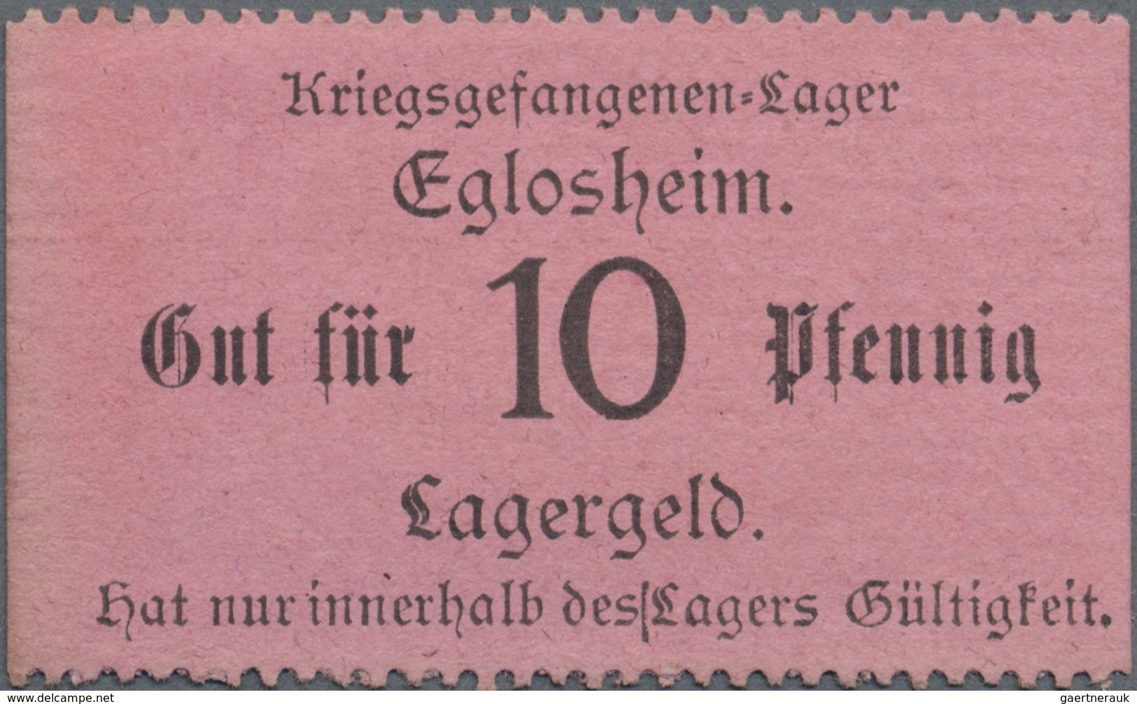 Deutschland - Konzentrations- Und Kriegsgefangenenlager: Eglosheim (Württemberg), Kriegsgefangenlage - Altri & Non Classificati