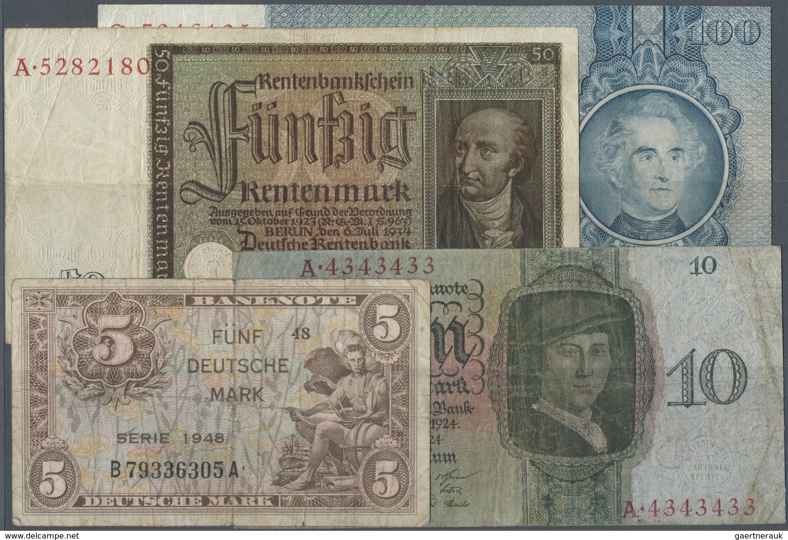 Deutschland - Sonstige: Wunderkiste Mit 593 Banknoten Deutsches Reich Bis Bundesrepublik Und DDR Und - Autres & Non Classés