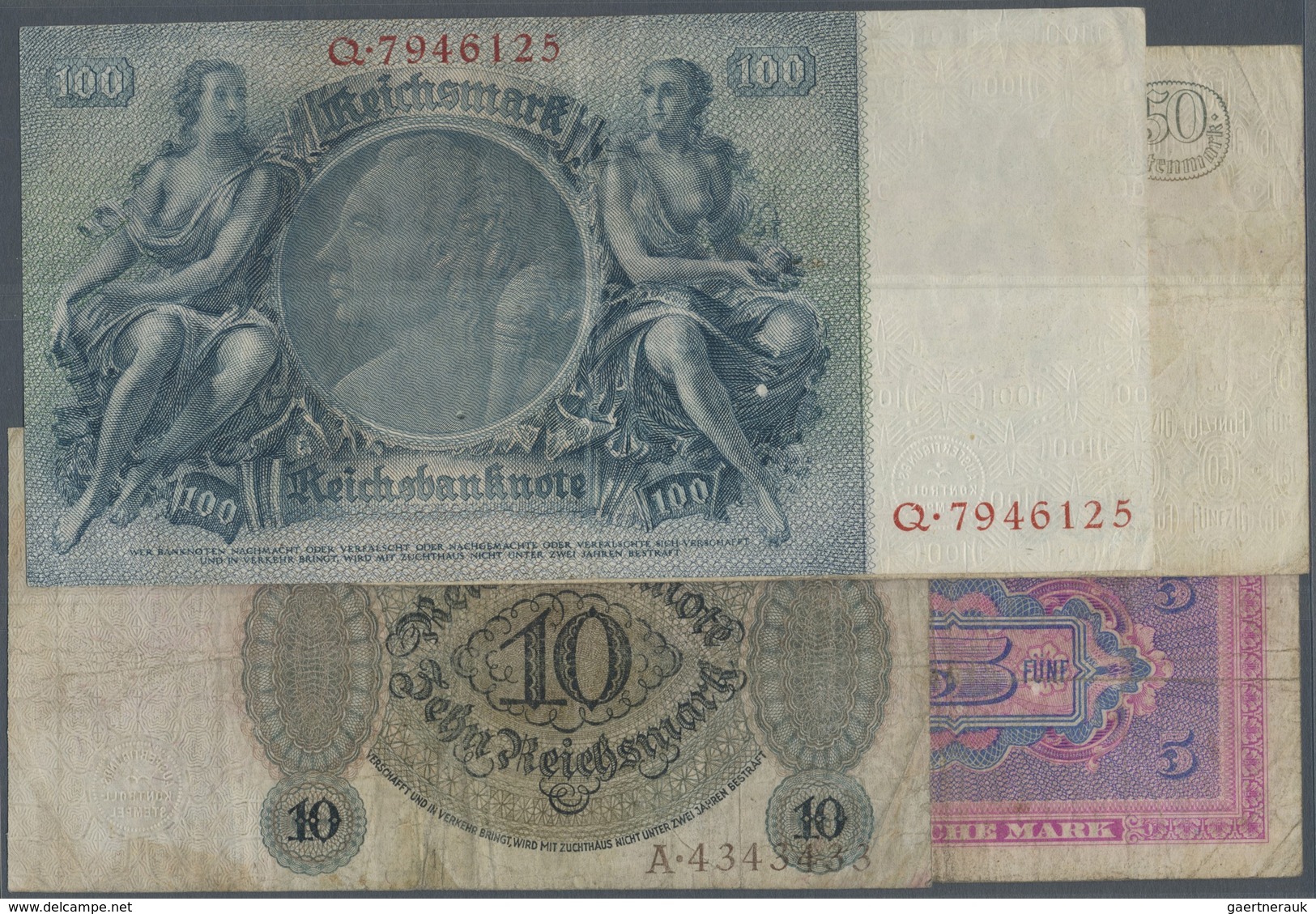 Deutschland - Sonstige: Wunderkiste Mit 593 Banknoten Deutsches Reich Bis Bundesrepublik Und DDR Und - Other & Unclassified