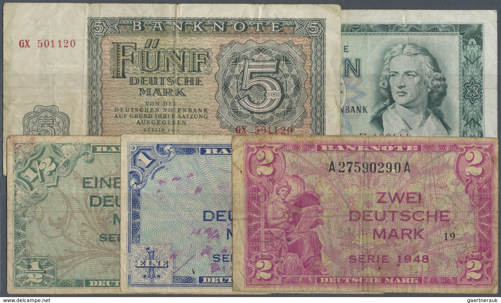 Deutschland - Sonstige: Wunderkiste Mit 593 Banknoten Deutsches Reich Bis Bundesrepublik Und DDR Und - Altri & Non Classificati