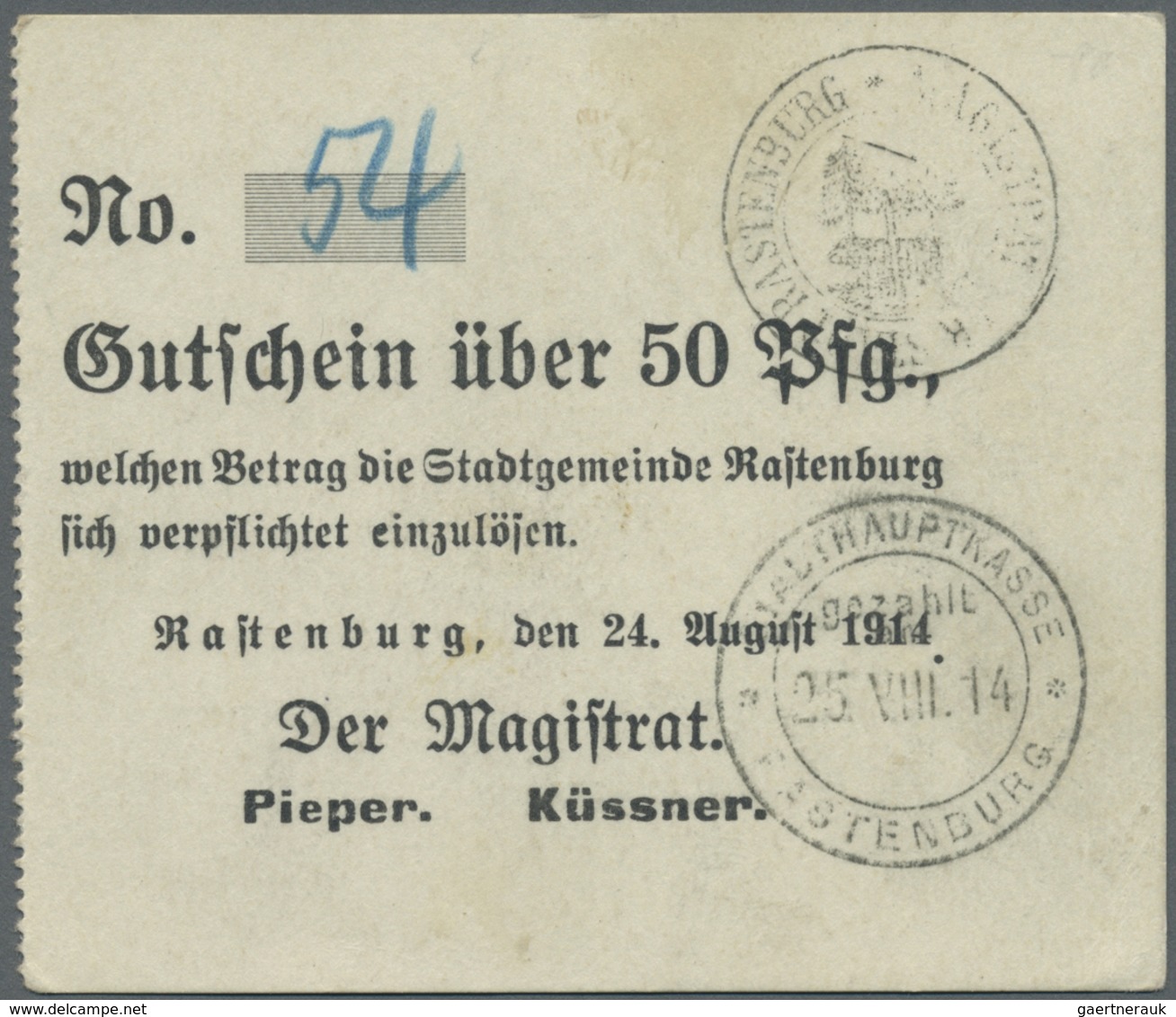 Deutschland - Notgeld: 1914, Lot Von 70 Verschiedenen Scheinen In üblicher Zusammenstellung Und Erha - Autres & Non Classés