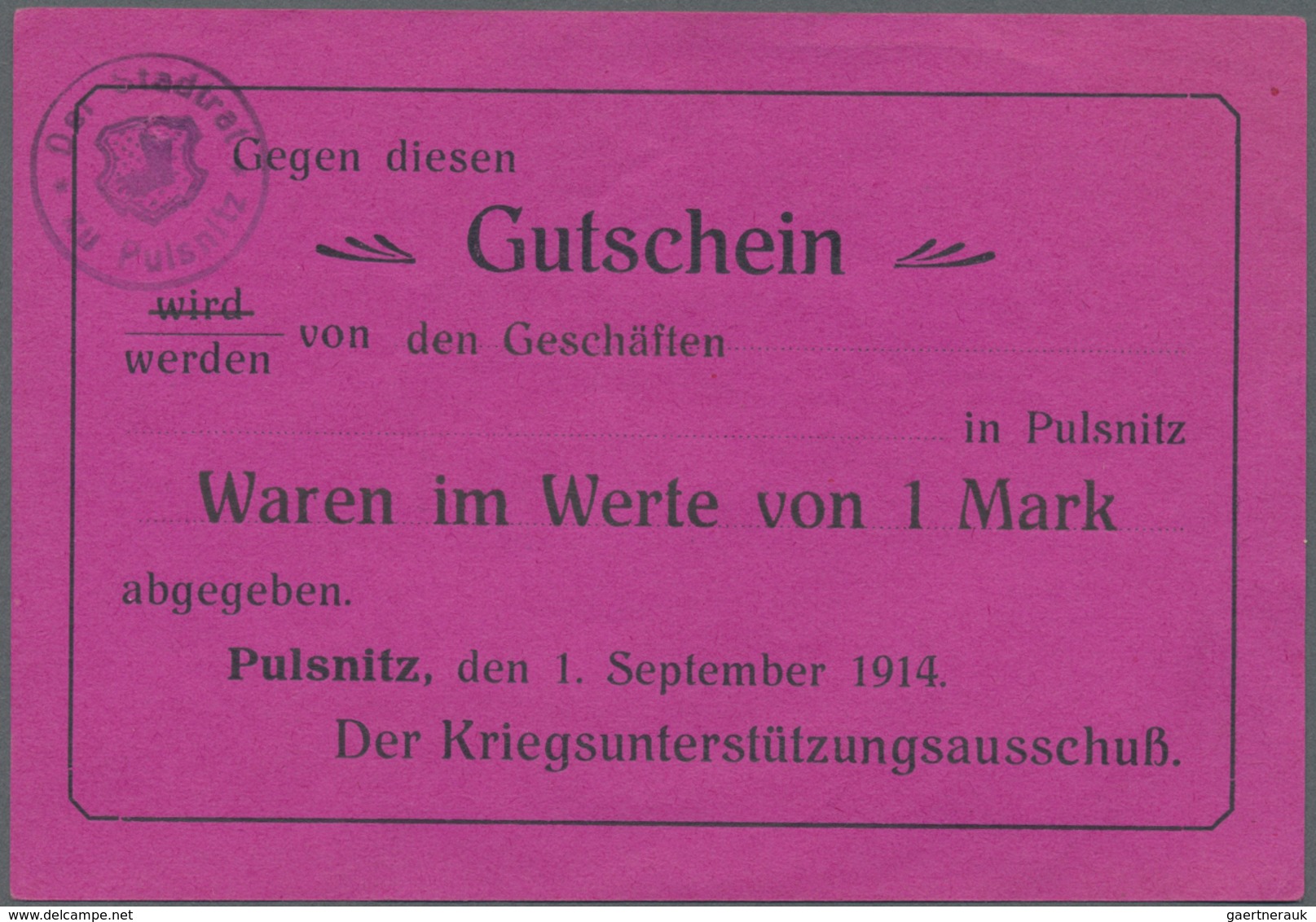 Deutschland - Notgeld: 1914, Lot Von 70 Verschiedenen Scheinen In üblicher Zusammenstellung Und Erha - Other & Unclassified