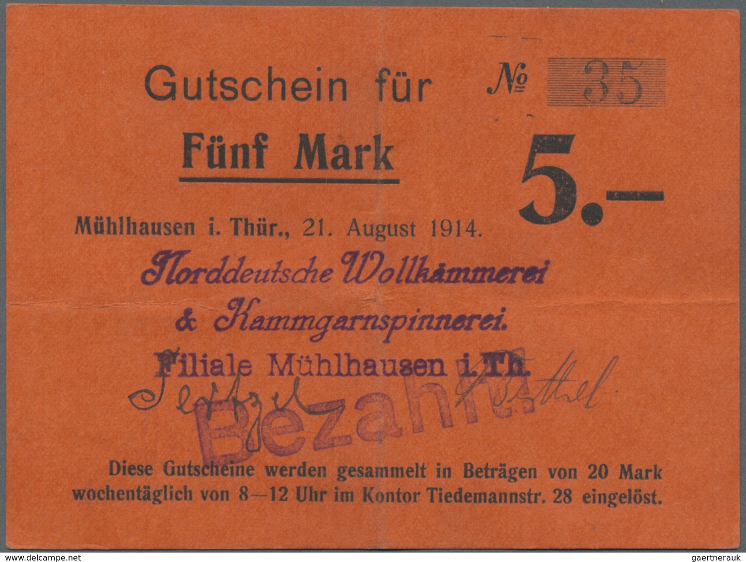 Deutschland - Notgeld: 1914, Lot Von 70 Verschiedenen Scheinen In üblicher Zusammenstellung Und Erha - Other & Unclassified