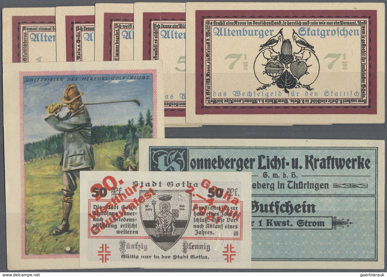 Deutschland - Notgeld - Thüringen: Sammlung Von 1335 Notgeldscheinen In 5 Alben. Enthalten Sind über - [11] Local Banknote Issues