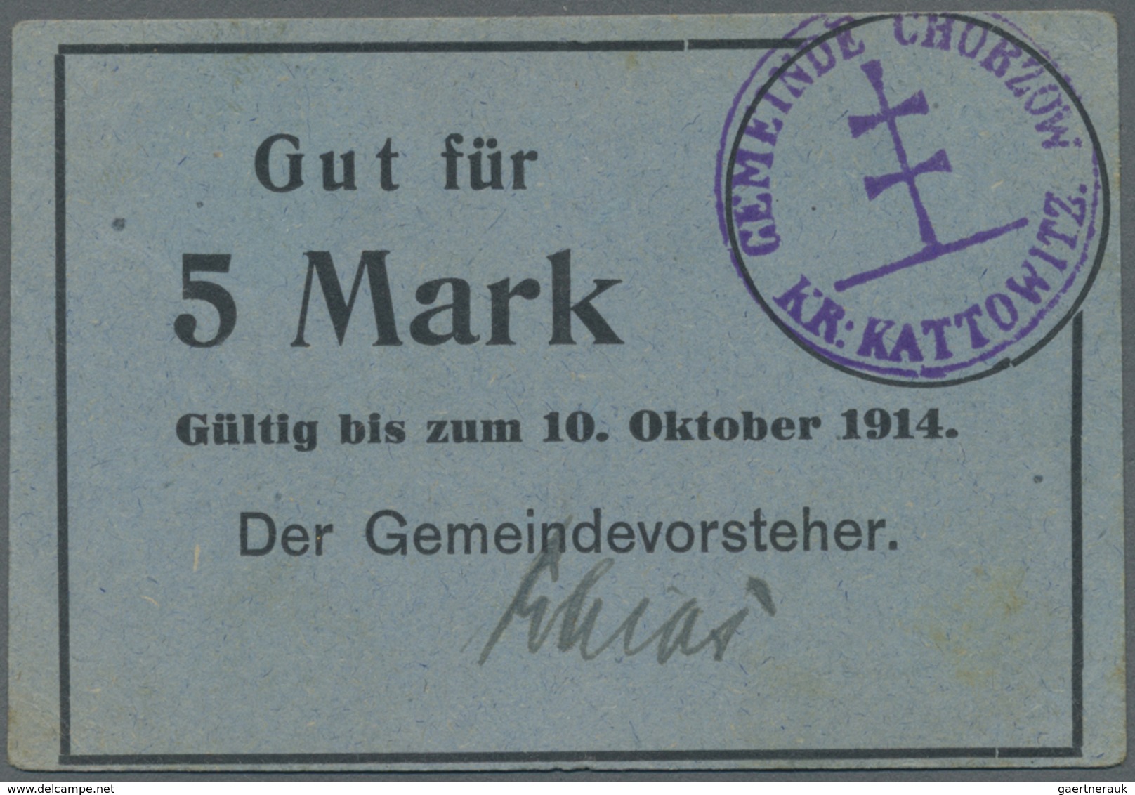 Deutschland - Notgeld - Ehemalige Ostgebiete: Oberschlesien, Notgeld Von 1914, Herausragende Sammlun - Autres & Non Classés