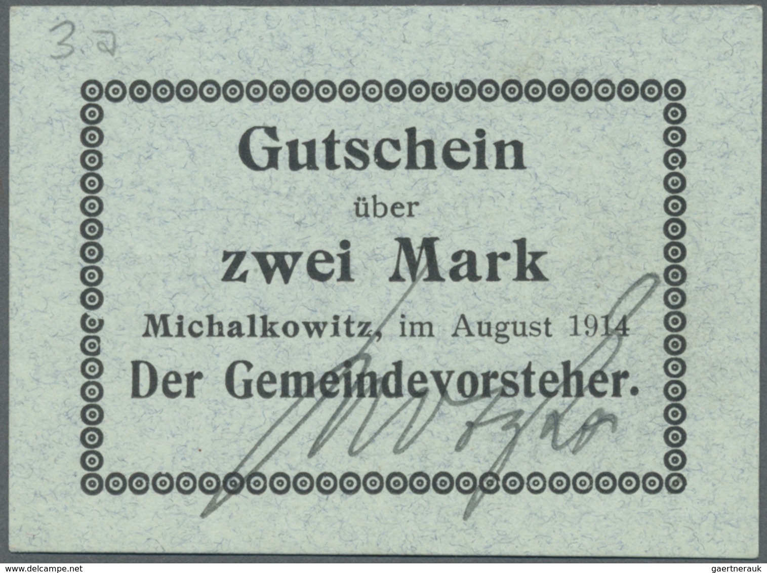 Deutschland - Notgeld - Ehemalige Ostgebiete: Oberschlesien, Notgeld Von 1914, Herausragende Sammlun - Autres & Non Classés