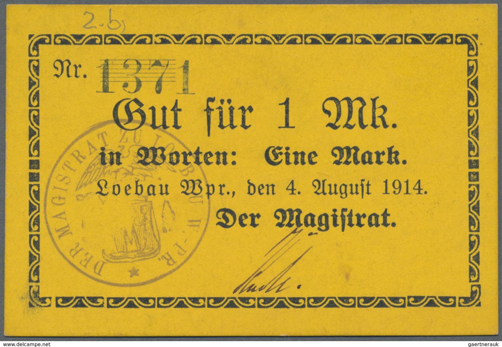 Deutschland - Notgeld - Ehemalige Ostgebiete: Westpreußen, Notgeld Von 1914, 28 Scheine Aus Bischofs - Altri & Non Classificati