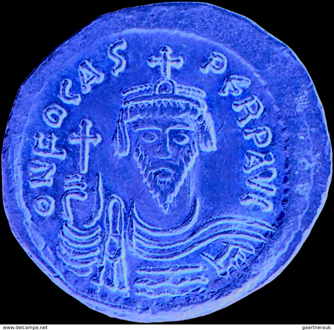Phocas (602 - 610): Gold-Solidus, (ca. 603 N. Chr.) Konstantinopel; 4,45 G, Sommer 9.3, Sear 616, MI - Byzantines