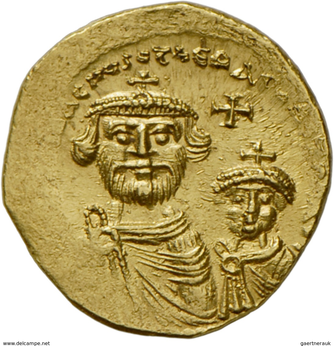 Heraclius (608 - 610 - 641): Heraclius Und Heraclius Constantinus (613-641): Gold-Solidus, Constanti - Altri & Non Classificati