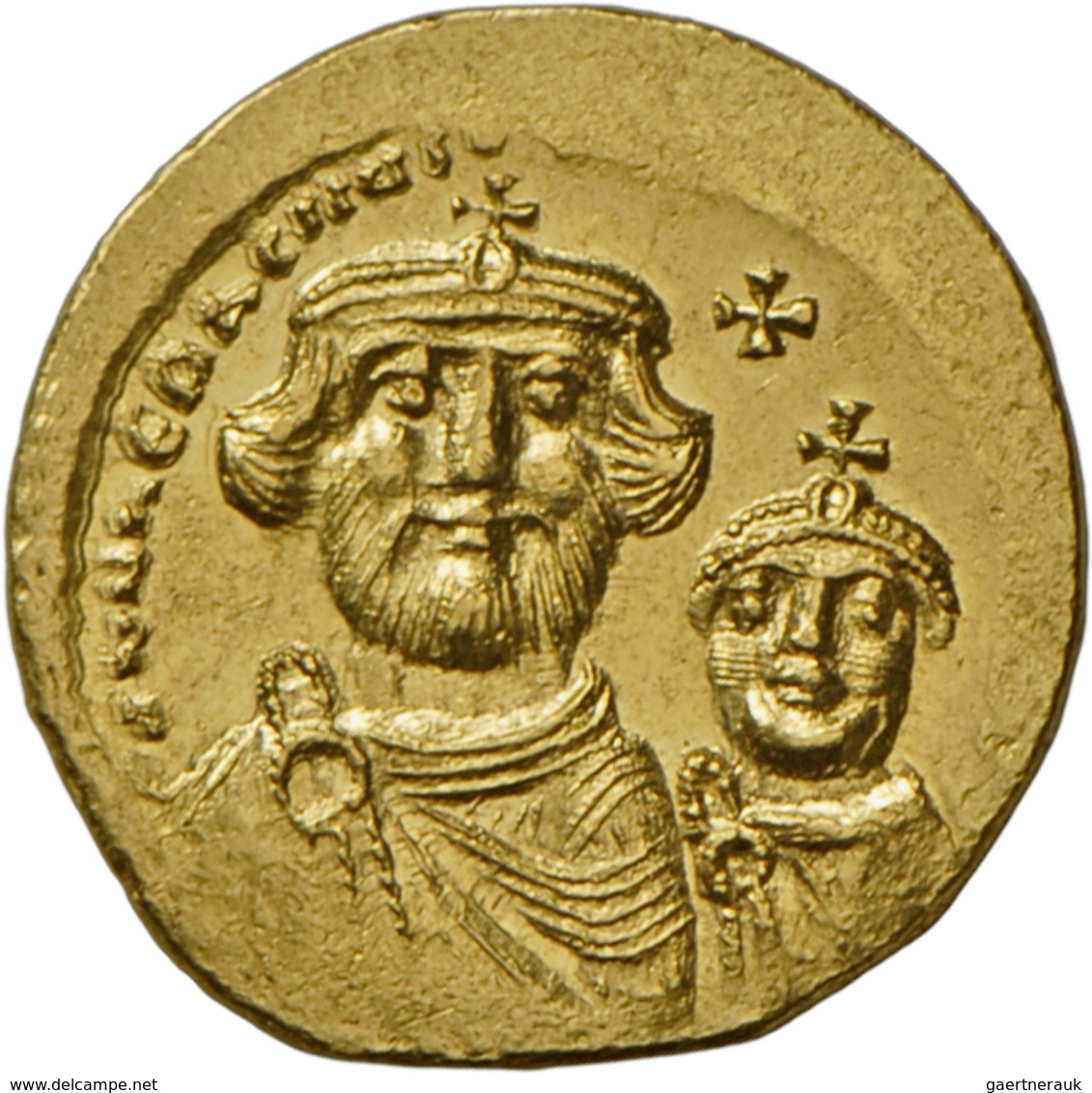 Heraclius (608 - 610 - 641): Heraclius Und Heraclius Constantin 613-641: Gold-Solidus, Constantinope - Autres & Non Classés