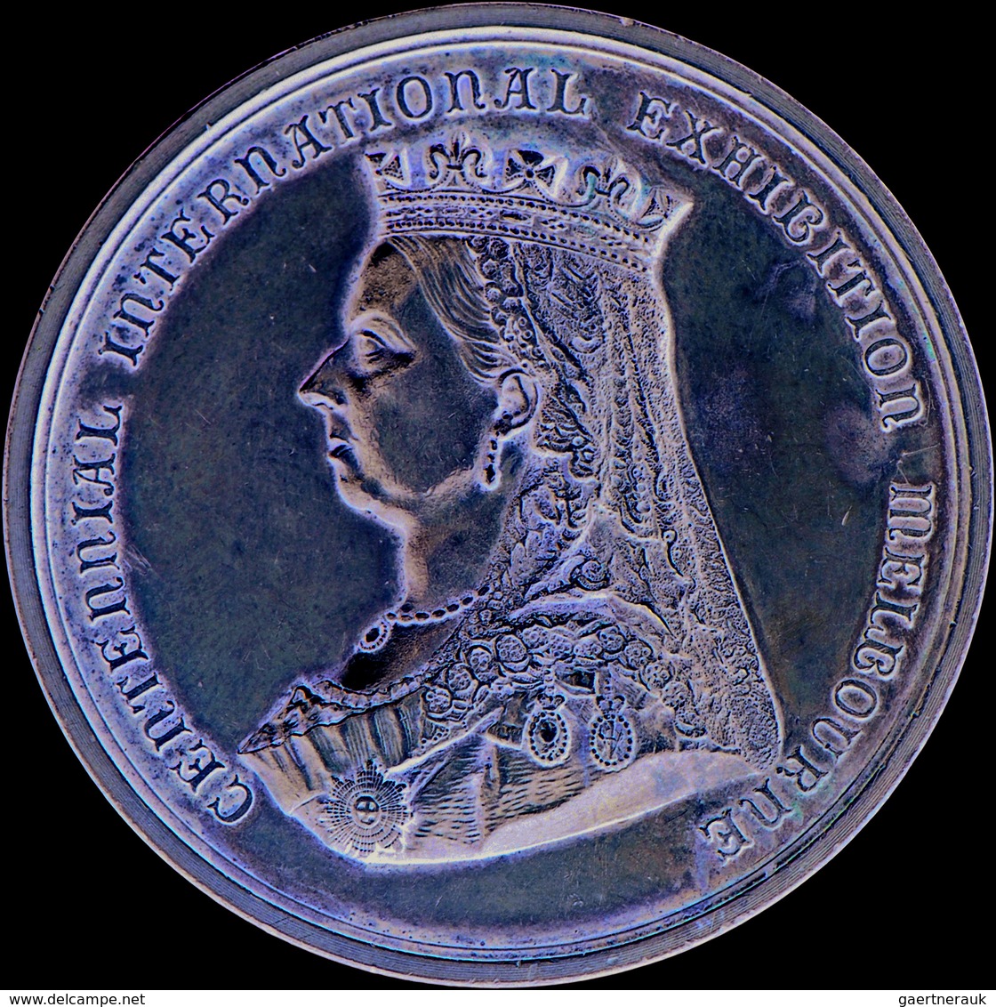 Australien: Victoria 1837-1901: Silberne Preismedaille 1888 Mit Signatur C.V. Der Inoffiziellen Welt - Other & Unclassified