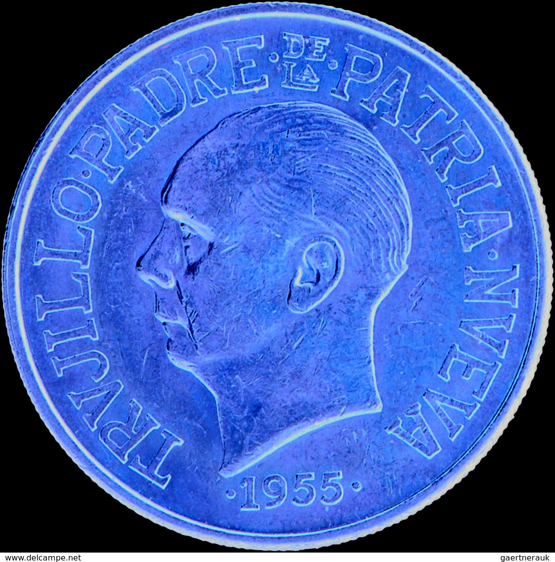 Dominikanische Republik - Anlagegold: 30 Pesos 1955, Präsident Trujillo, 25. Regierungsjubiläum, KM - Dominicana