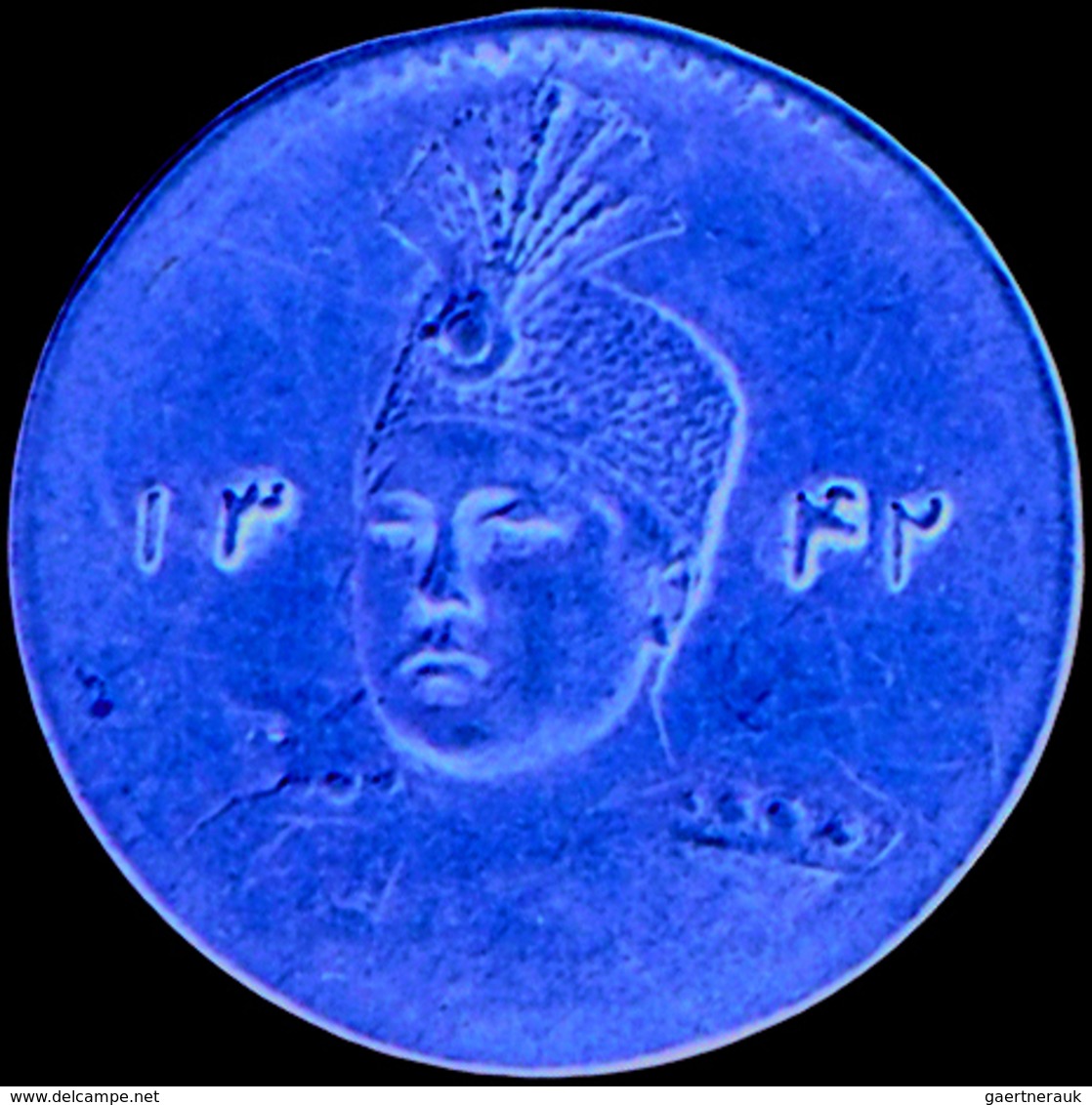 Iran: Ahmed AH 1327-1344 (1909-1925): 1/5 Toman (2000 Dinars), Gold 900/1000; 0,56 G, Friedberg 86, - Iran