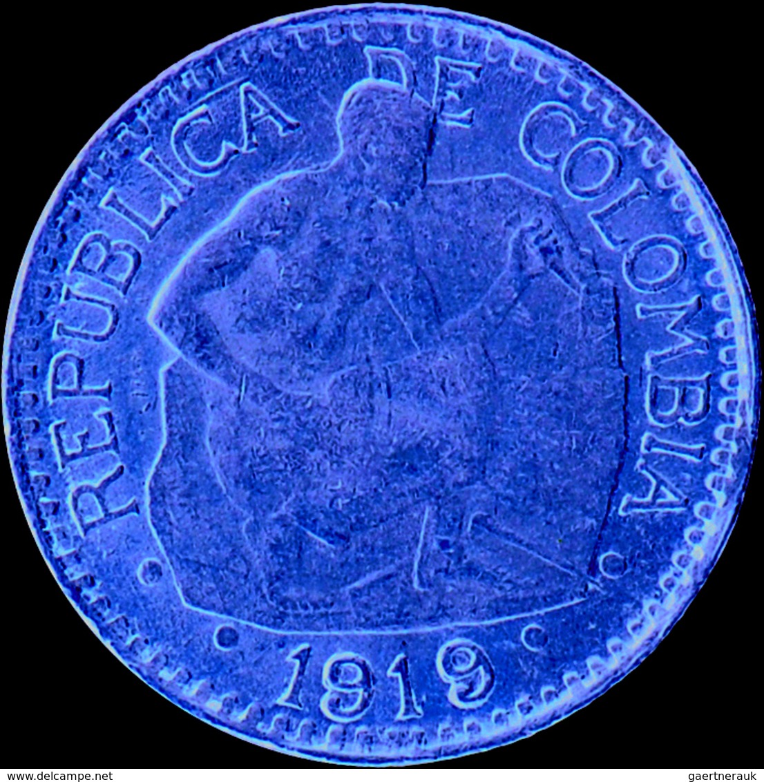 Kolumbien - Anlagegold: Lot 2 Goldmünzen:  5 Pesos 1919, KM # 195.1, Friedberg 110, Schön / 5 Pesos - Colombia