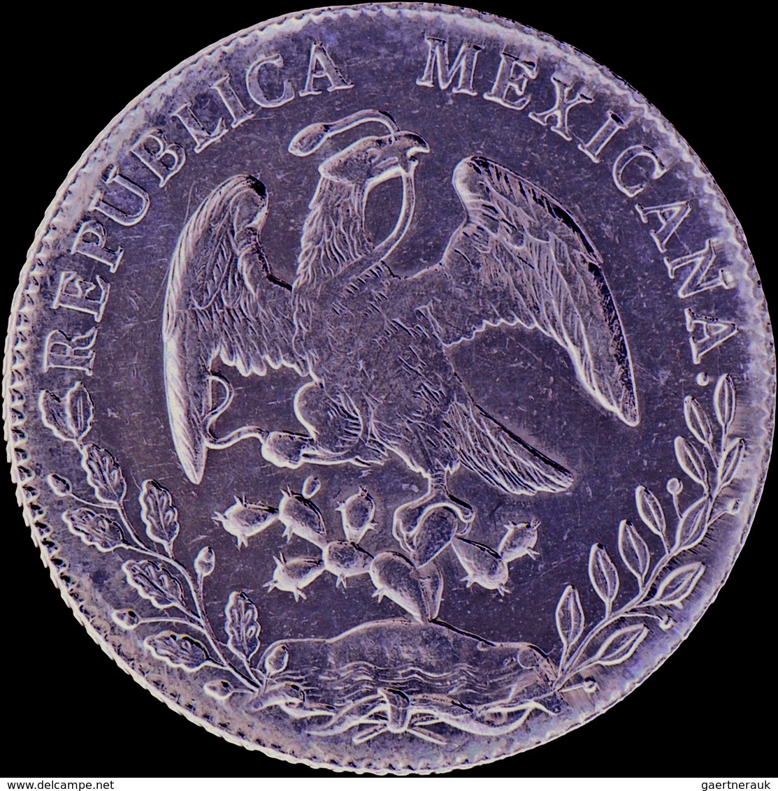 Mexiko: 8 Reales 1896 Mo - AM, Mexico City Mint, KM # 377.10, 27.08 G, Vorzüglich. - Mexique