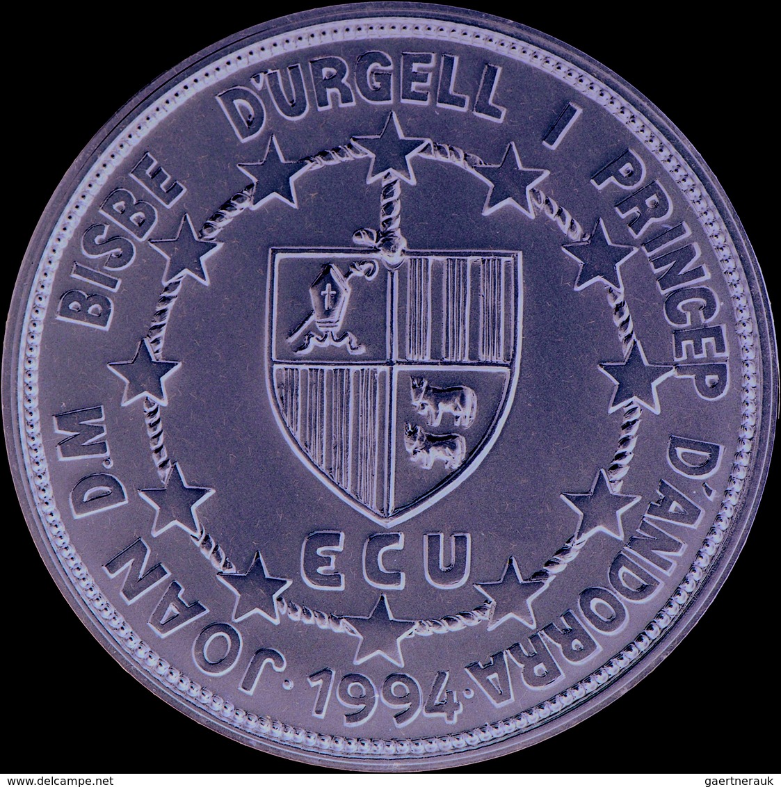 Andorra: 50 Diners/ECU 1996; Lady Of Maritxell - Patroness Of Andorra. 5 OZ Silber (155,51g) Mit Gol - Andorra