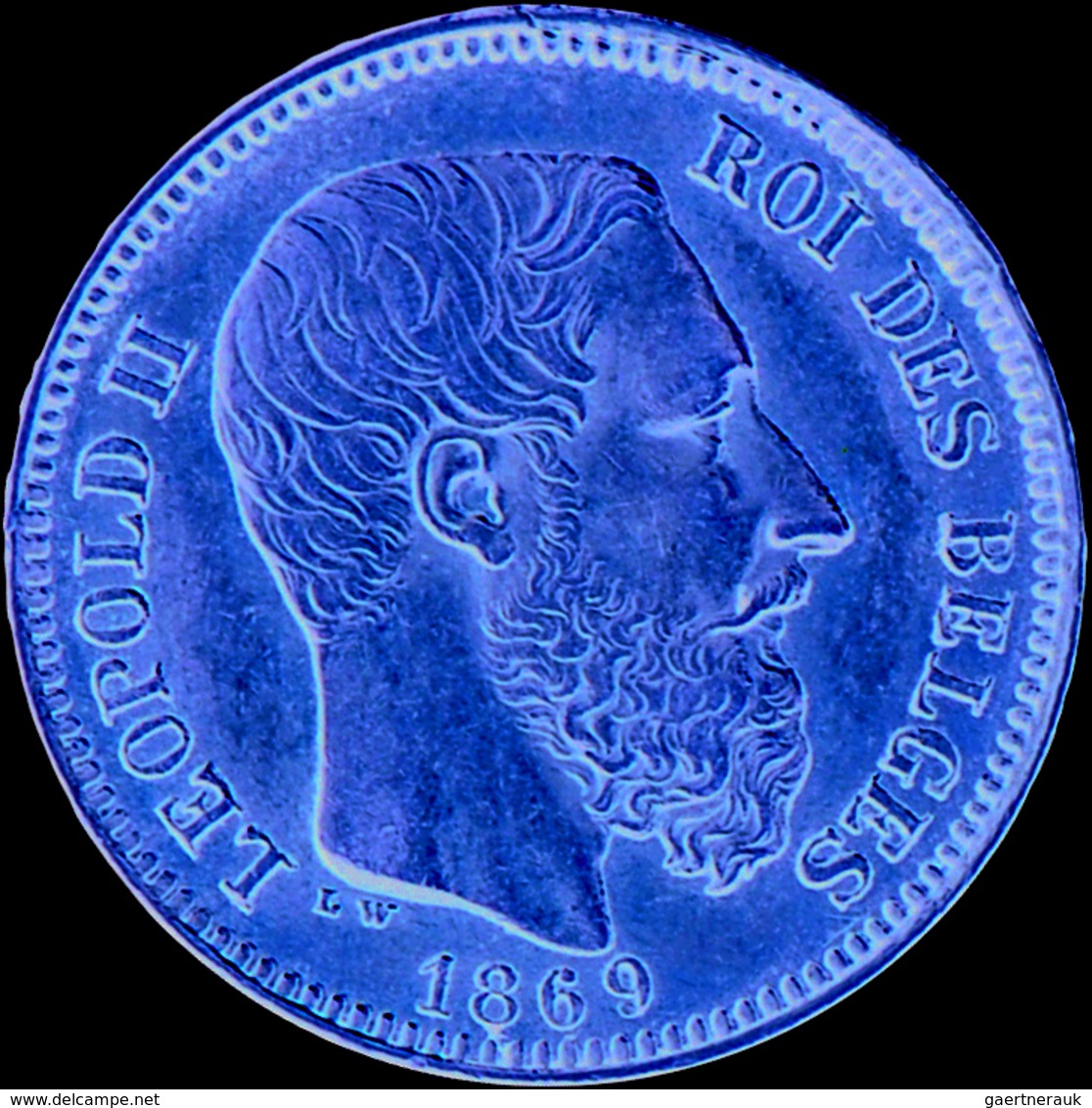 Belgien - Anlagegold: Leopold II. 1865-1909: 20 Francs 1869 LW (Pos. A), KM# 32, Friedberg 412, 6,45 - Autres & Non Classés