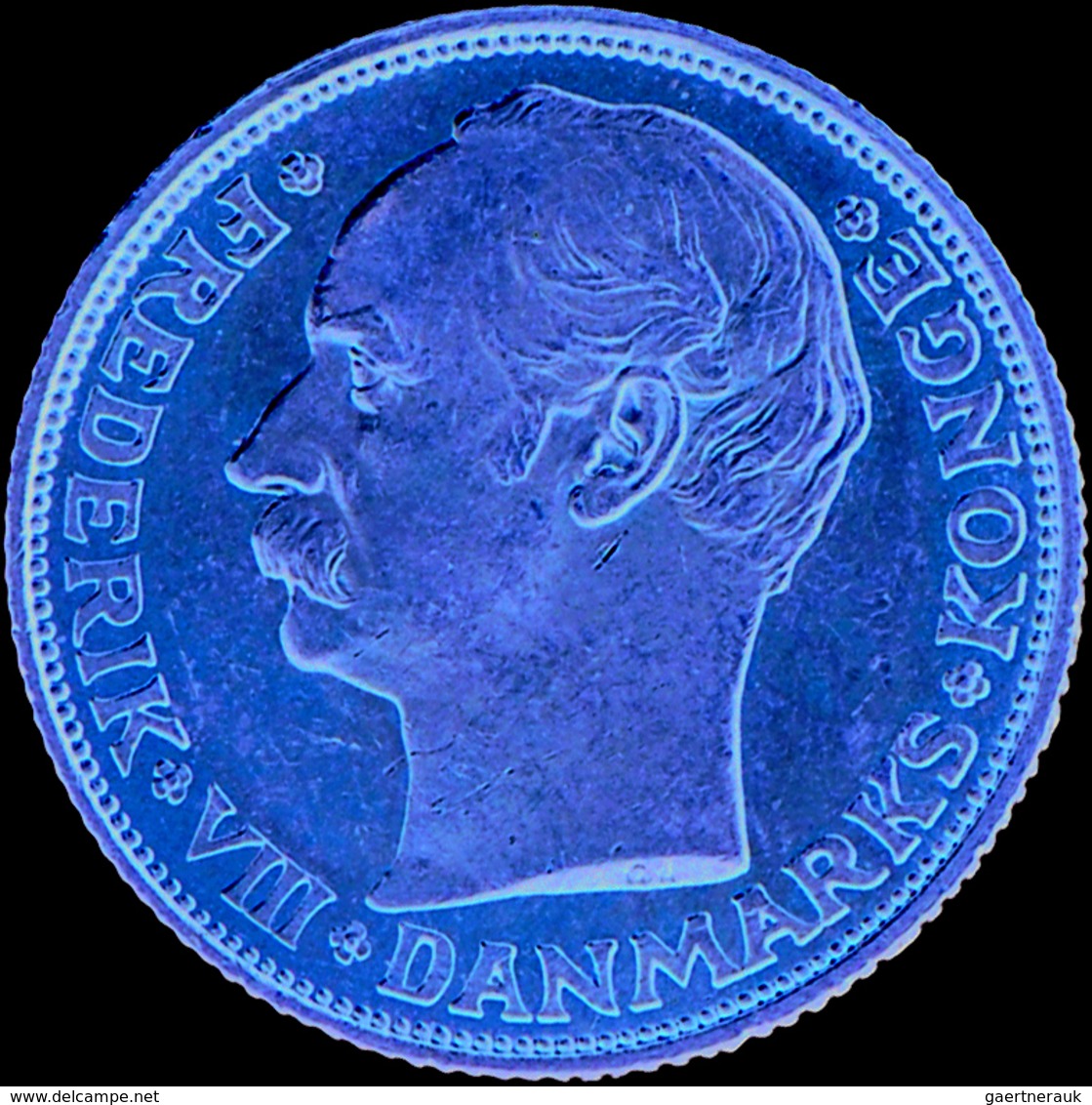 Dänemark - Anlagegold: Frederik VIII. 1906-1912: Lot 2 Goldmünzen: 10 Kronen 1909, KM # 809, Friedbe - Denmark