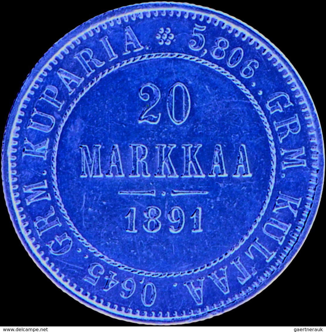 Finnland - Anlagegold: Nikolaus II. Von Russland, 1894-1917: 20 Markkaa 1910 L, Helsinki. KM # 9.2, - Finland