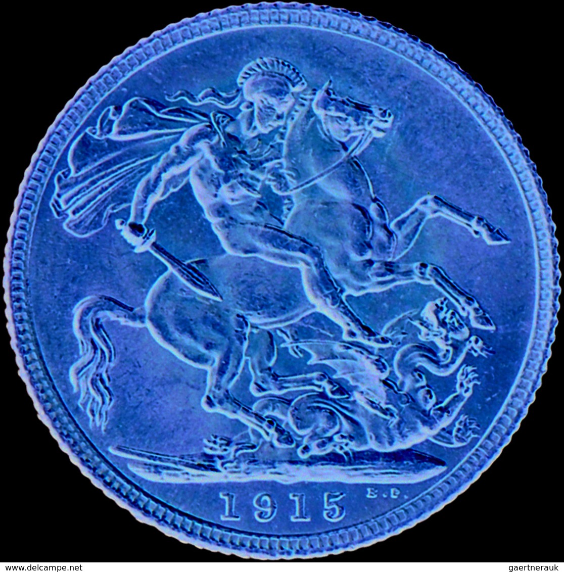 Großbritannien - Anlagegold: Georg V. 1910-1936: Lot 2 Goldmünzen: Sovereign 1915 + 1916, KM# 820, F - Autres & Non Classés