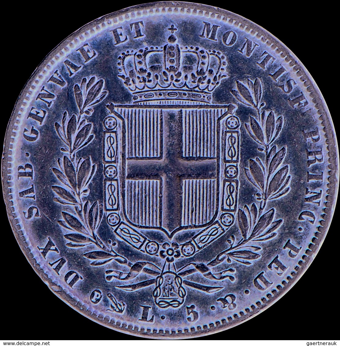 Italien: Sardinien, Carlo Alberto 1831-1849: 5 Lire 1836, KM# 130.2, Sehr Schön. - 1900-1946 : Victor Emmanuel III & Umberto II