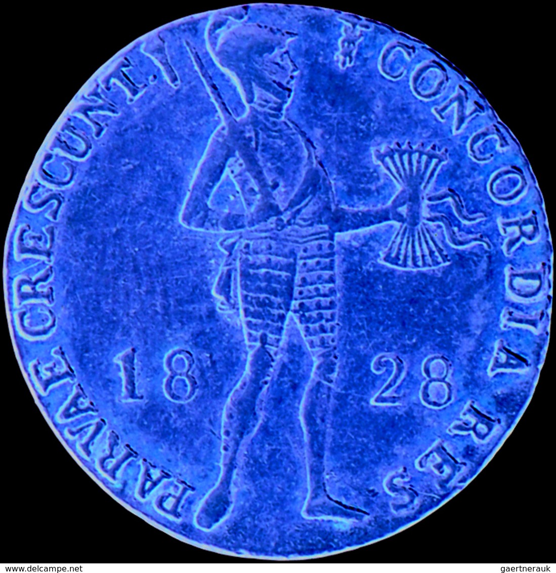 Niederlande - Anlagegold: Willem I. 1815-1840: 1 Dukat 1828 Utrecht. Stehender Ritter Mit Geschulter - Gold And Silver Coins