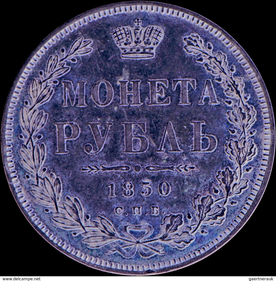 Russland: Nikolaus I. 1825-1855: Rubel 1850; 20,7g, Davenport 283, Kl. Kratzer, Sehr Schön. - Russie