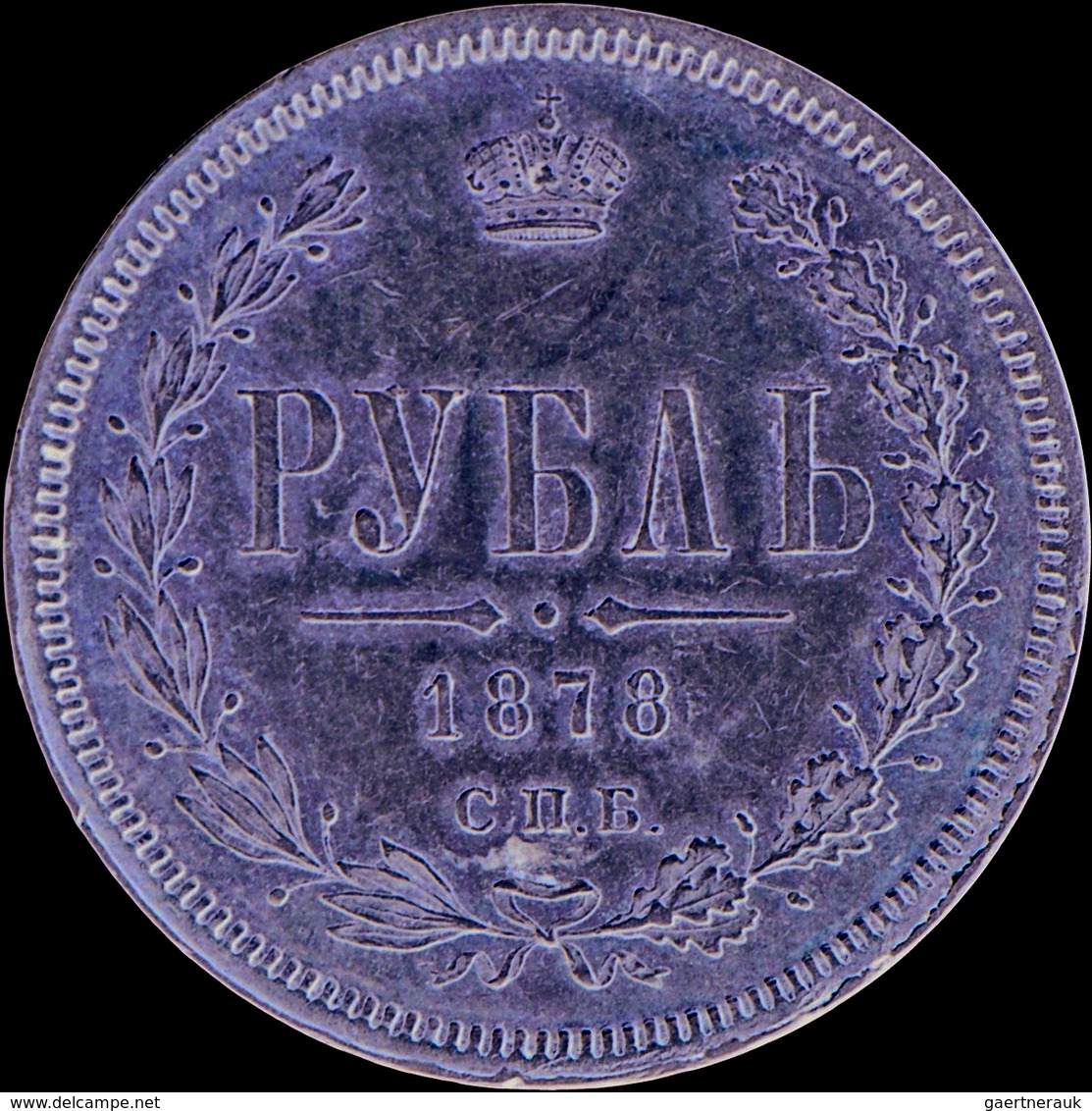 Russland: Alexander II. 1855-1881: Rubel 1878; 20,7g, Davenport 289, Kl. Kratzer, Sehr Schön. - Russie