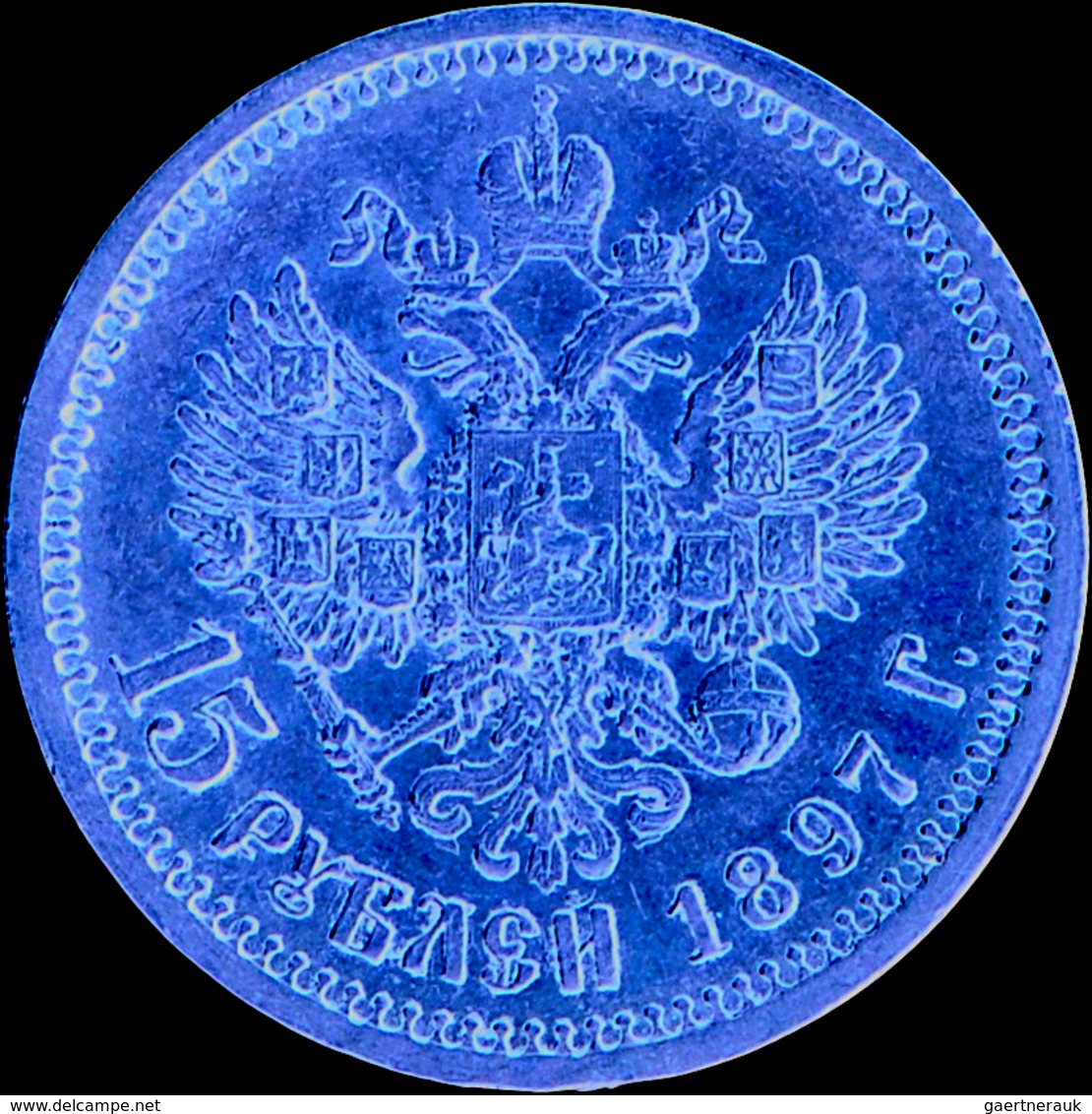 Russland - Anlagegold: Nicholas II. 1894-1917: 15 Rubel 1897, KM Y# 65.1, Friedberg 177, Kleiner Ran - Russie