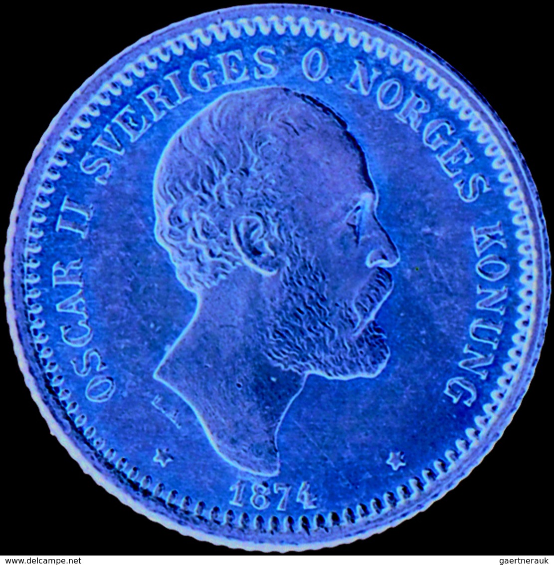 Schweden - Anlagegold: Oscar II. 1872-1907: Lot 2 Goldmünzen: 10 Kronor 1874, KM# 732, Friedberg 94, - Sweden