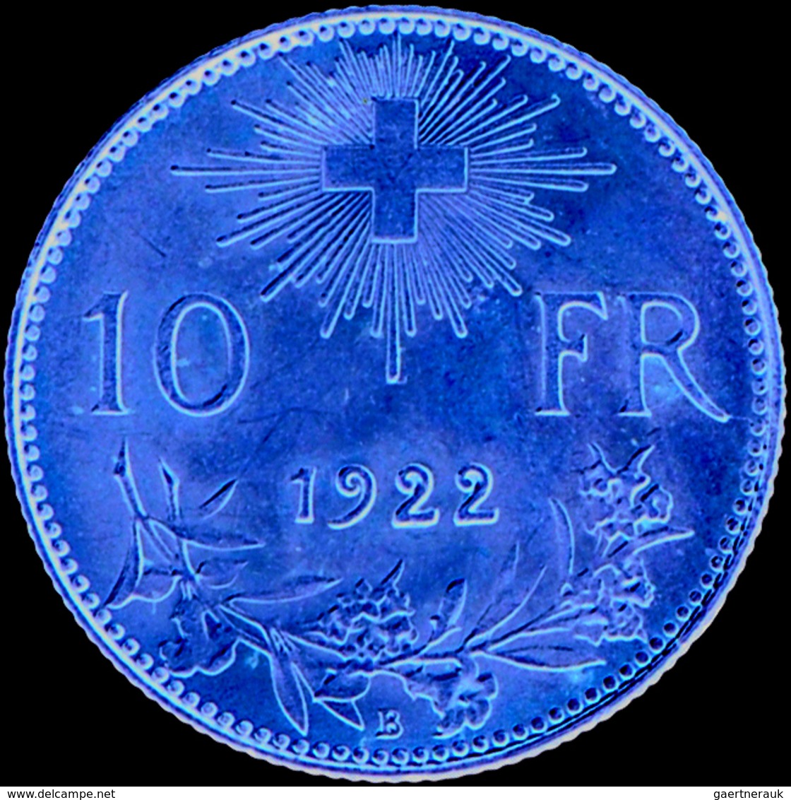 Schweiz - Anlagegold: Lot 2 Goldmünzen: 10 Franken 1922 B, KM # 36, Friedberg 504, Stempelglanz / 20 - Autres & Non Classés