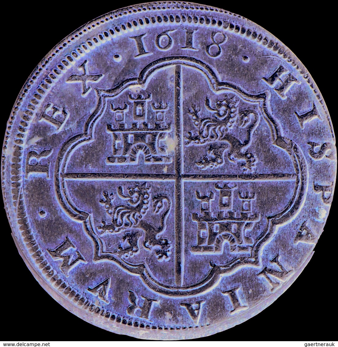 Spanien: Felipe III. 1598-1621: 8 Reales 1618, Segovia; 27,02 G, Davenport 4394, Winz. Randfehler, S - Autres & Non Classés
