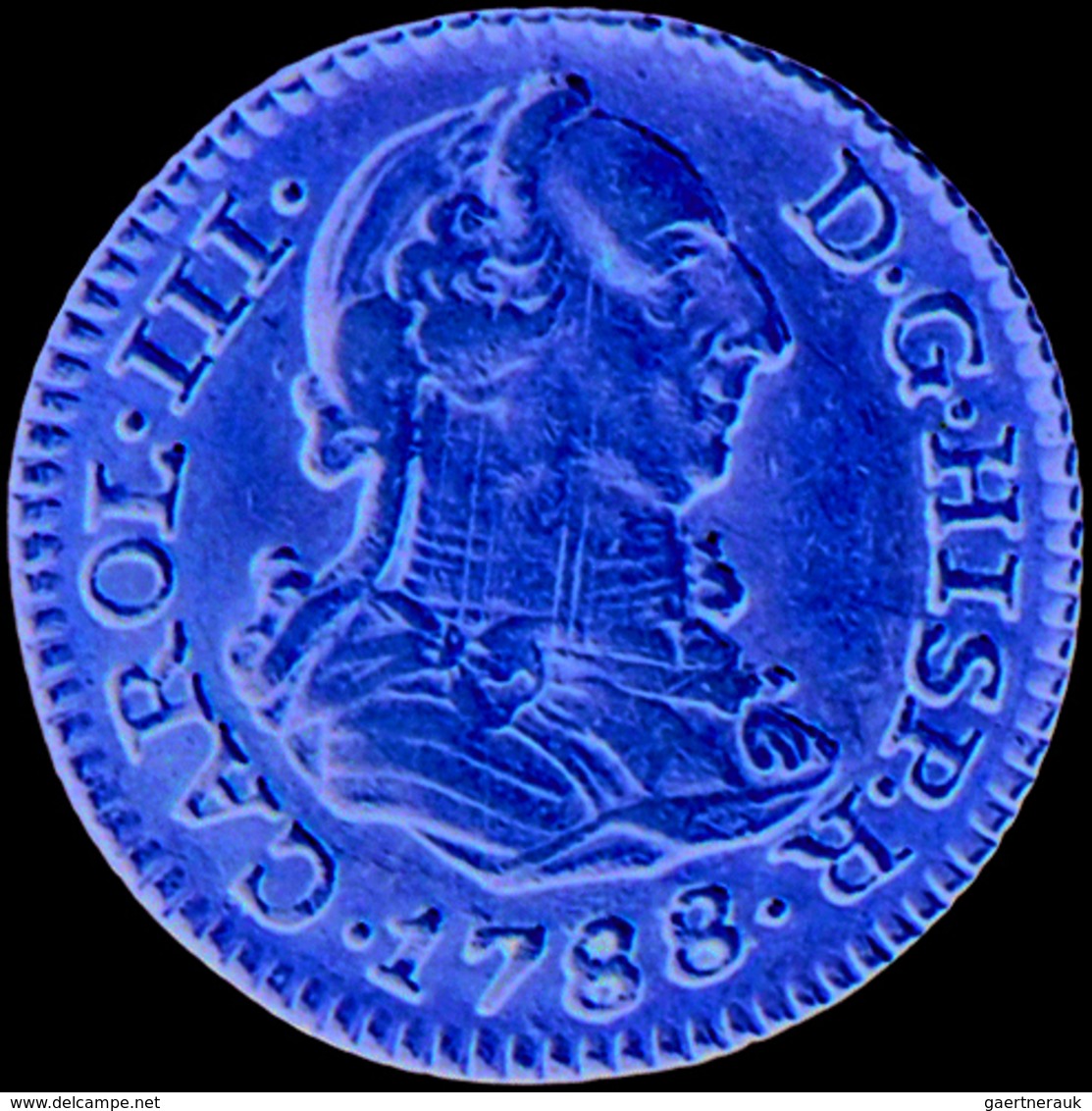 Spanien: Carlos III 1759-1788: ½ Escudo 1786 M M. Friedberg 290, 1,73 G. Lötspuren, Sonst Sehr Schön - Altri & Non Classificati