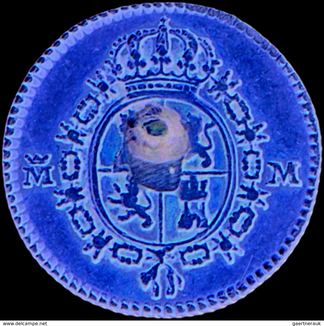 Spanien: Carlos III 1759-1788: ½ Escudo 1786 M M. Friedberg 290, 1,73 G. Lötspuren, Sonst Sehr Schön - Other & Unclassified