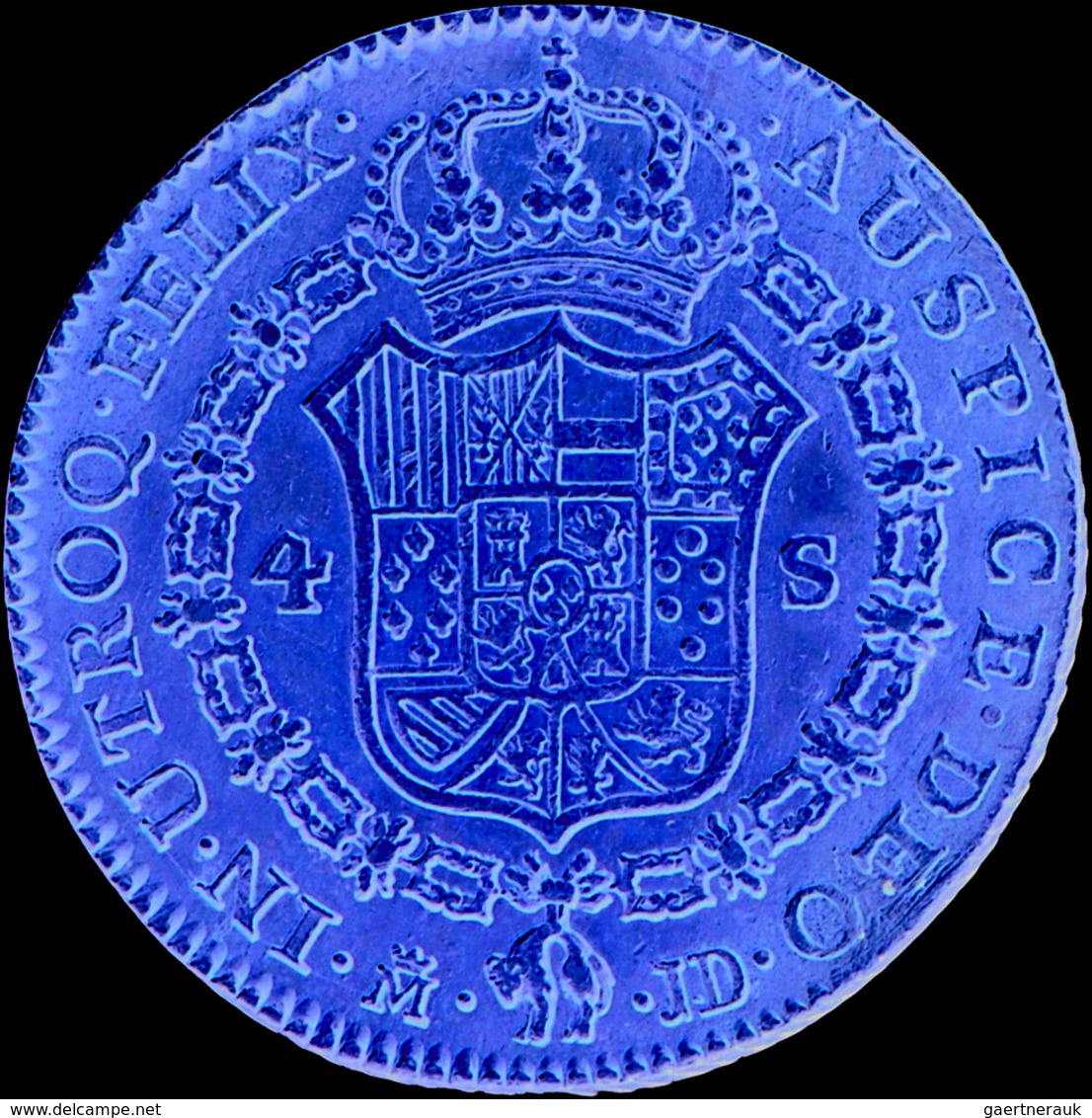 Spanien - Anlagegold: Carlos III. 1759-1788: 4 Escudos 1782 Madrid (M - JD), KM # 418.1, Friedberg 2 - Autres & Non Classés