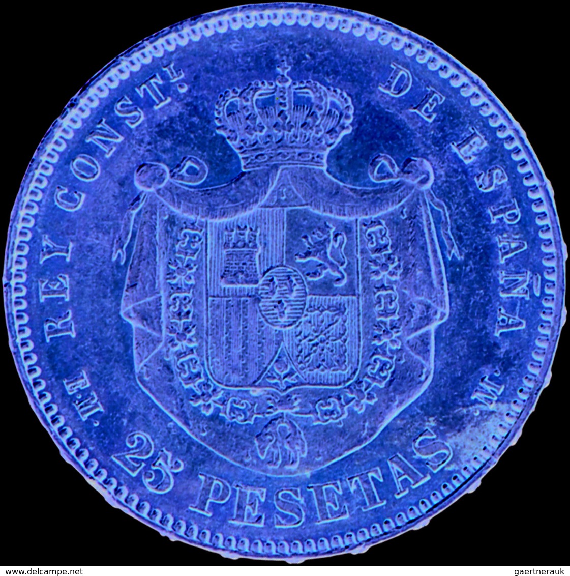 Spanien - Anlagegold: Alfonso XII. 1874-1885: 25 Pesetas 1878 (18-78) EM M., KM# 673, Friedberg 342, - Other & Unclassified