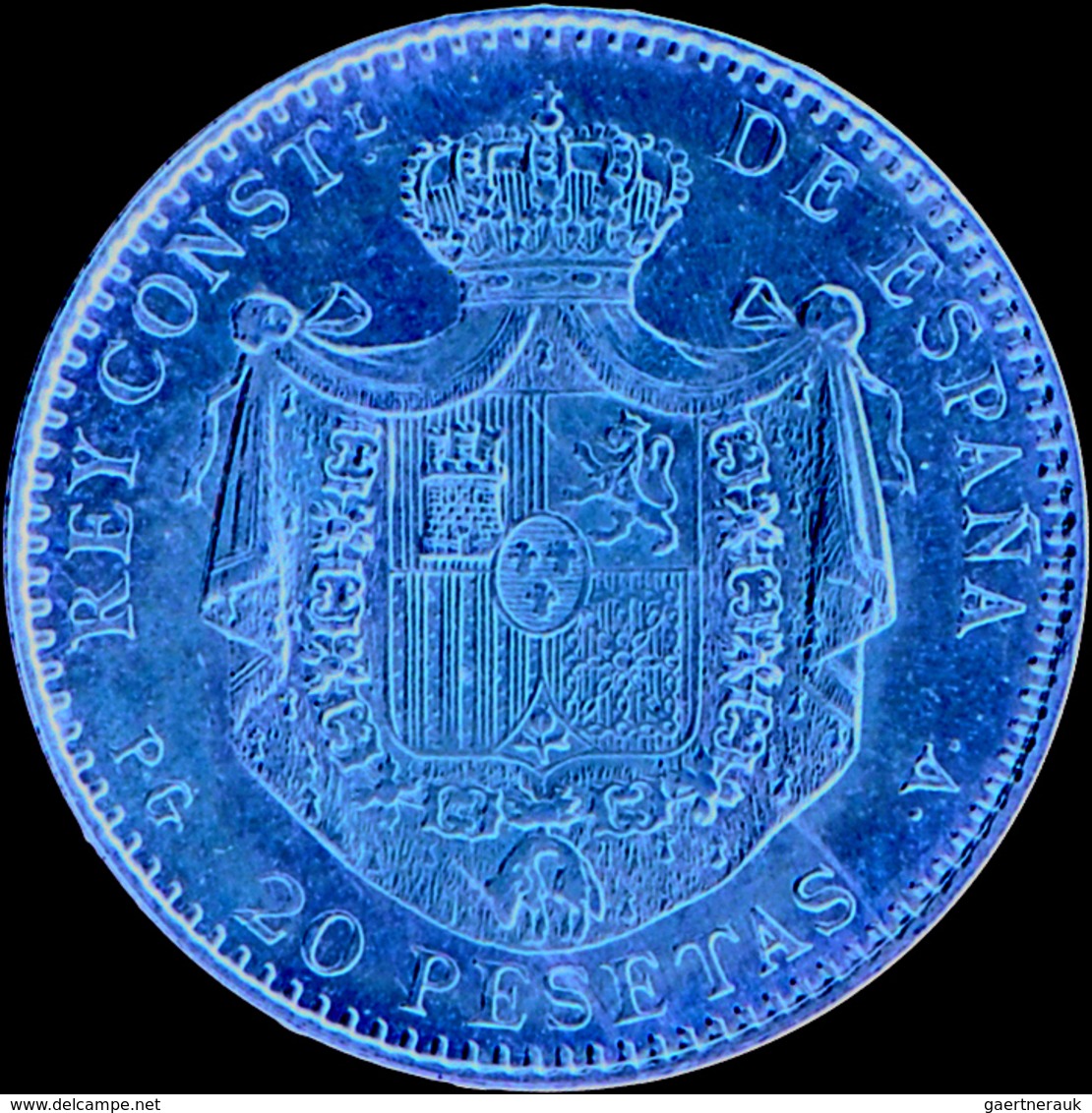 Spanien - Anlagegold: Alfonso XIII. 1886-1931: 20 Pesetas 1887 (NP 1962), KM # 693, Friedberg 345R, - Altri & Non Classificati