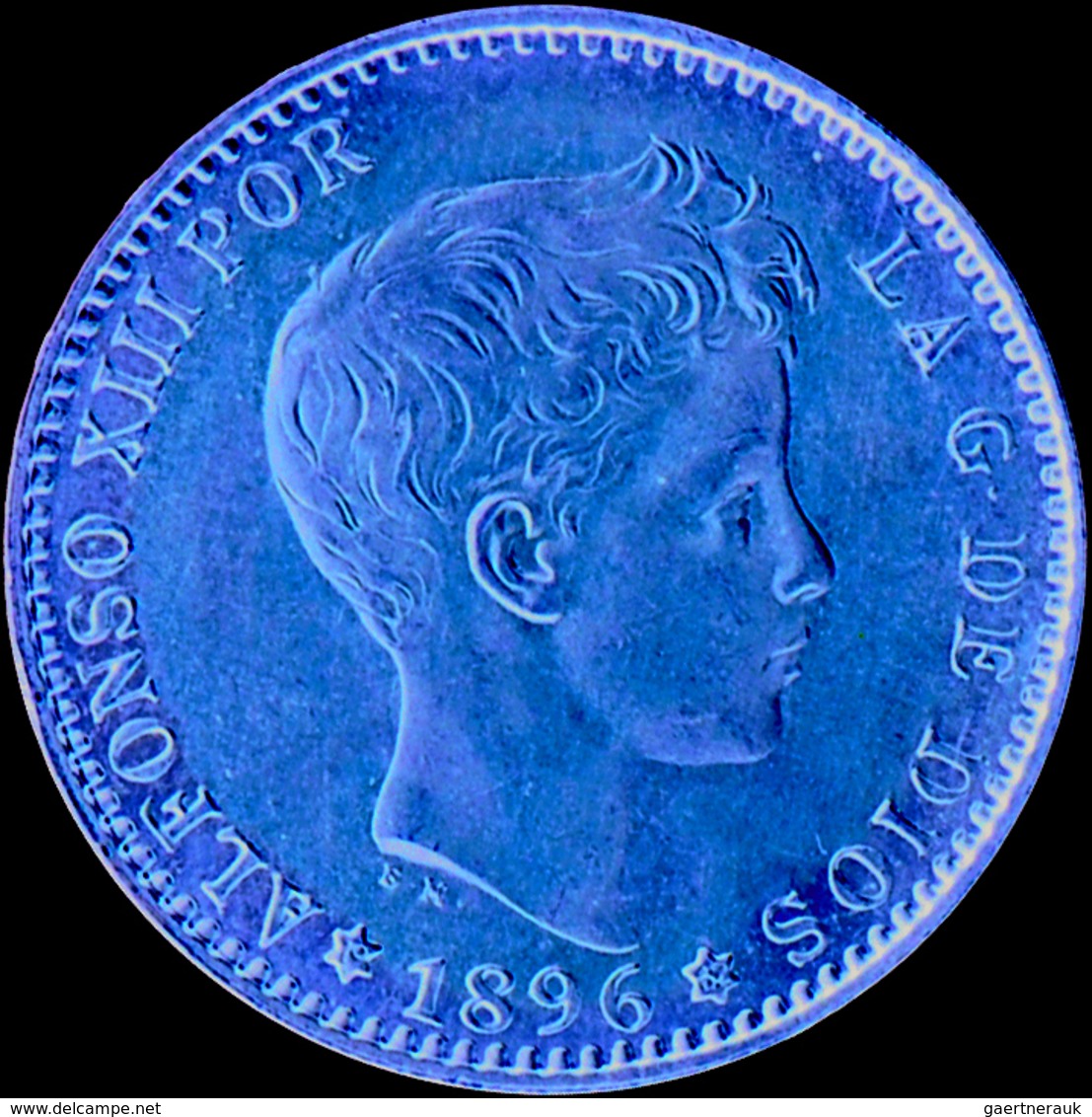 Spanien - Anlagegold: Lot 2 Goldmünzen: Alfonso XIII. 1886-1931: 20 Pesetas 1896 (NP 1962), KM # 709 - Autres & Non Classés