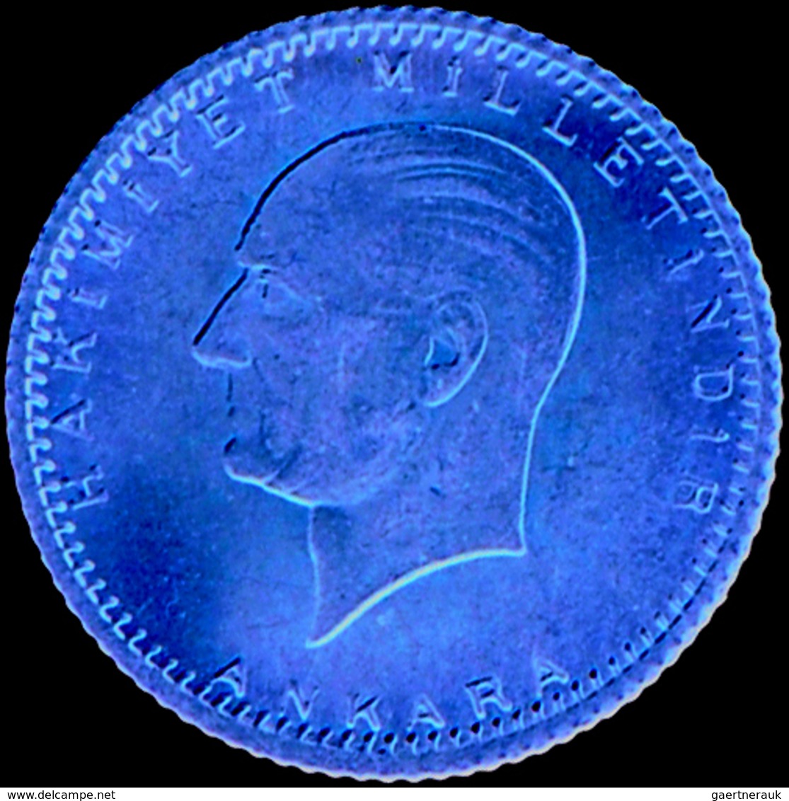 Türkei - Anlagegold: Lot 5 Goldmünzen mit Präsident Kemal Atatürk: 25 Kurus 1923/40; 50 Kurus 1923/4